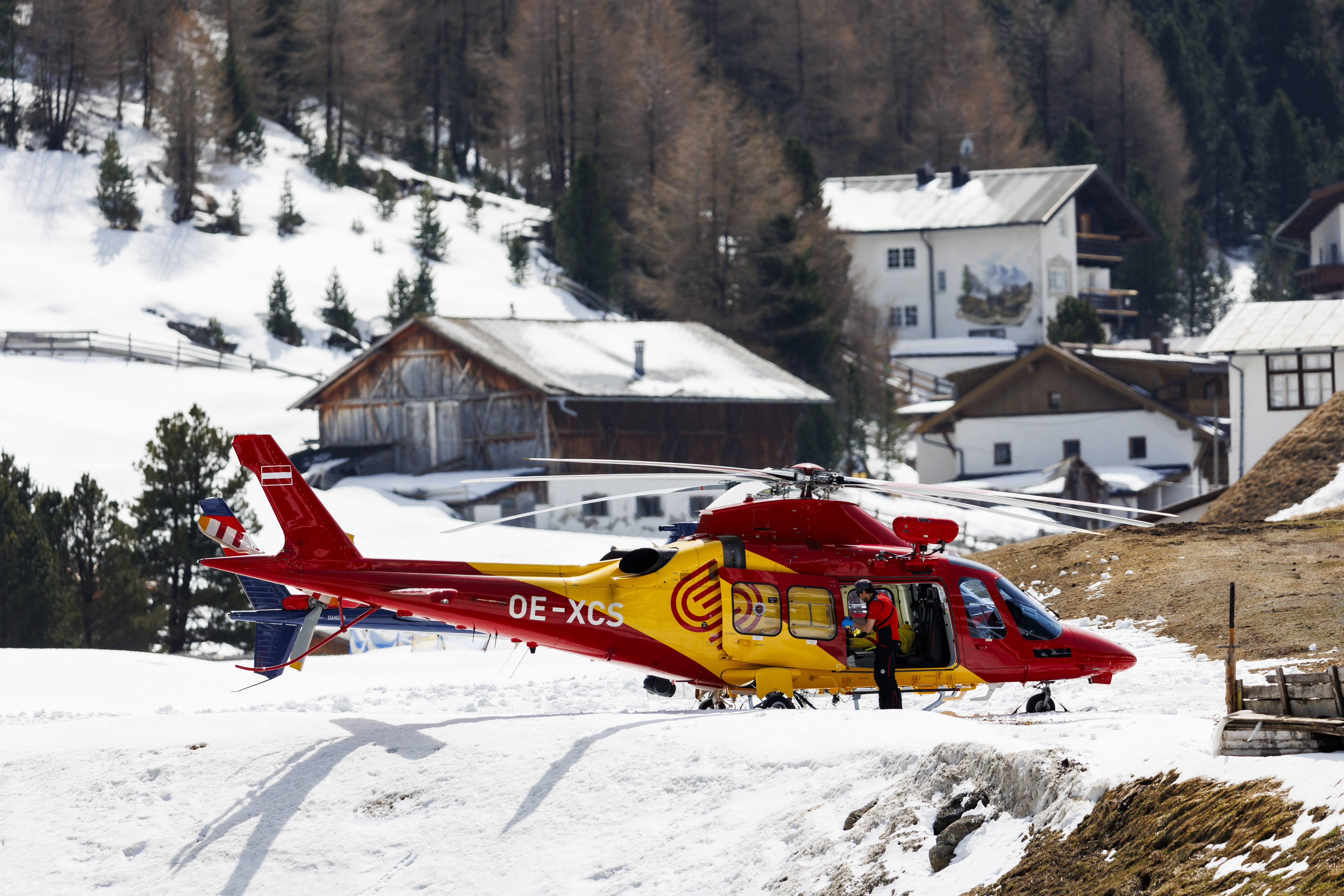 A rescue service helicopter seen in Austria. | Source: Getty Images