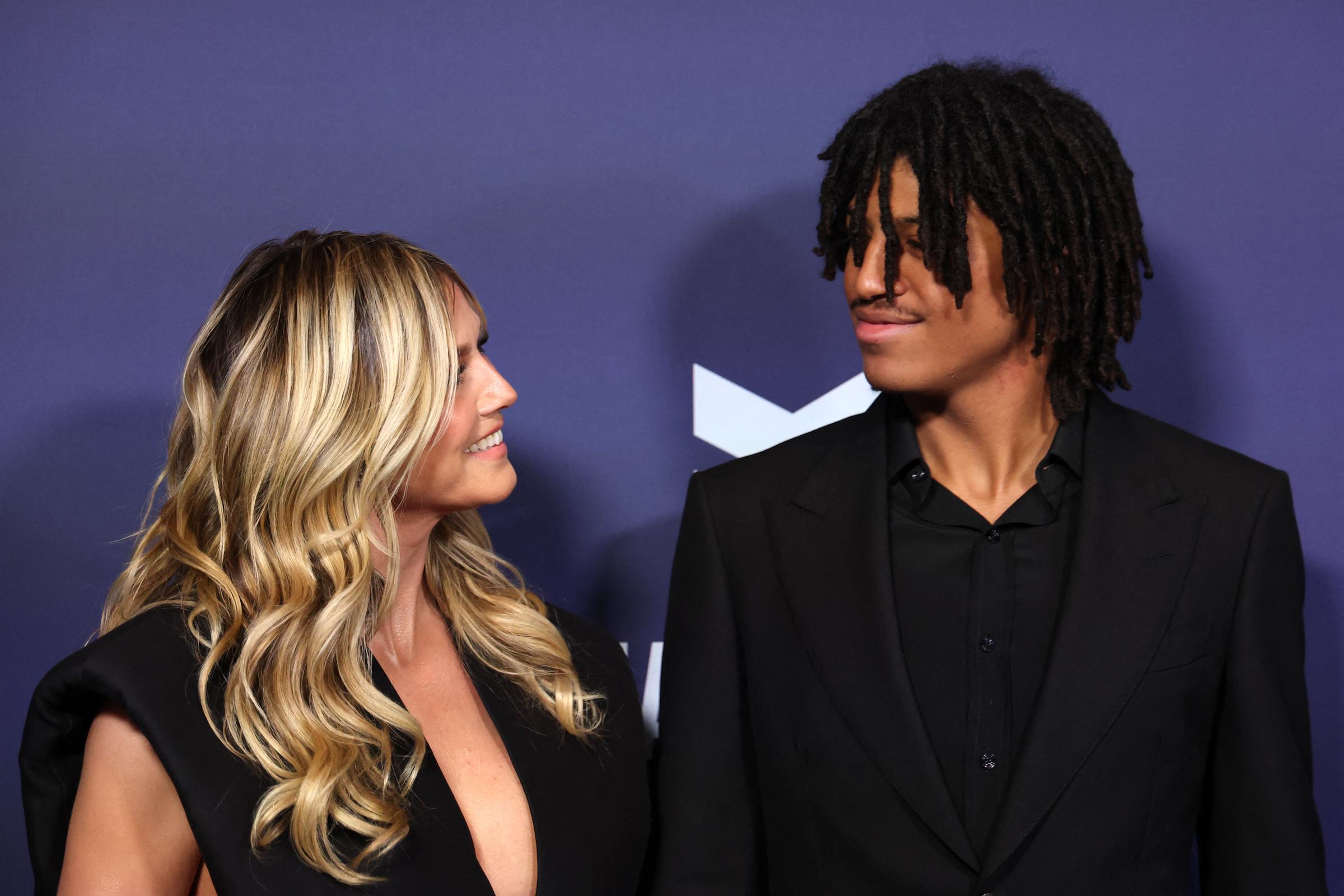 Heidi Klum and Henry at the 2025 American Music Awards held at the Fontainebleau Las Vegas on May 26 in Las Vegas, Nevada | Source: Getty Images
