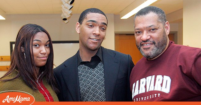 Actor Laurence Fishburne with his son Langston Fishburne and daughter Montana Fishburne. | Photo: Getty Images