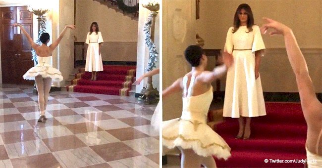 Creepy' video of Melania Trump watching ballerinas perform at the White house in 2017 went viral again