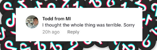 A netizen reacts to Kristin Chenoweth’s rendition of the National Anthem  from a post dated June 23, 2025 | Source: Tiktok/@yahoosports
