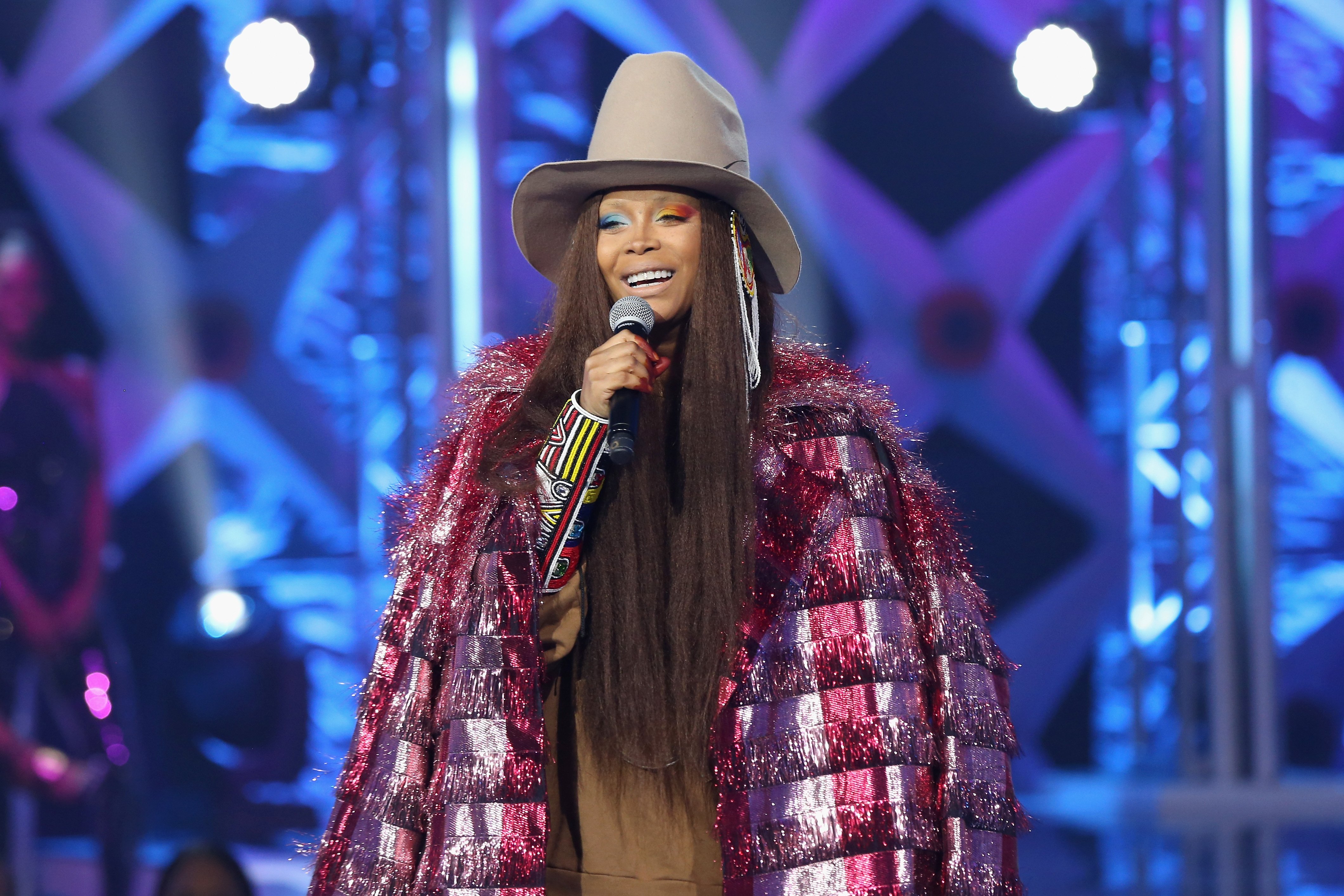 Erykah Badu at BET's Social Awards 2018  in Atlanta, Georgia on February 11, 2018 | Photo: Getty Images