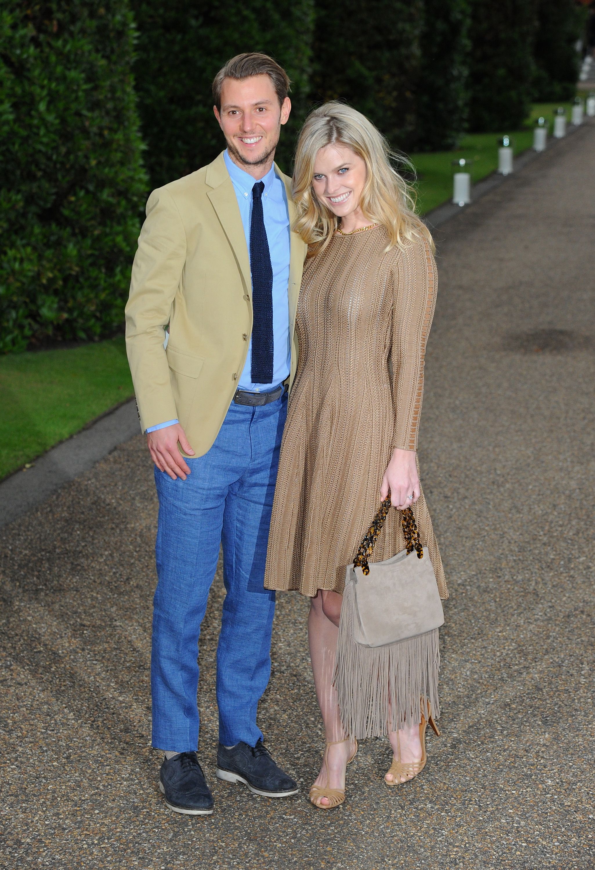 Alex Cowper-Smith and Alice Eve during the Vogue and Ralph Lauren Wimbledon party at The Orangery on June 22, 2015, in London, England. | Source: Getty Images