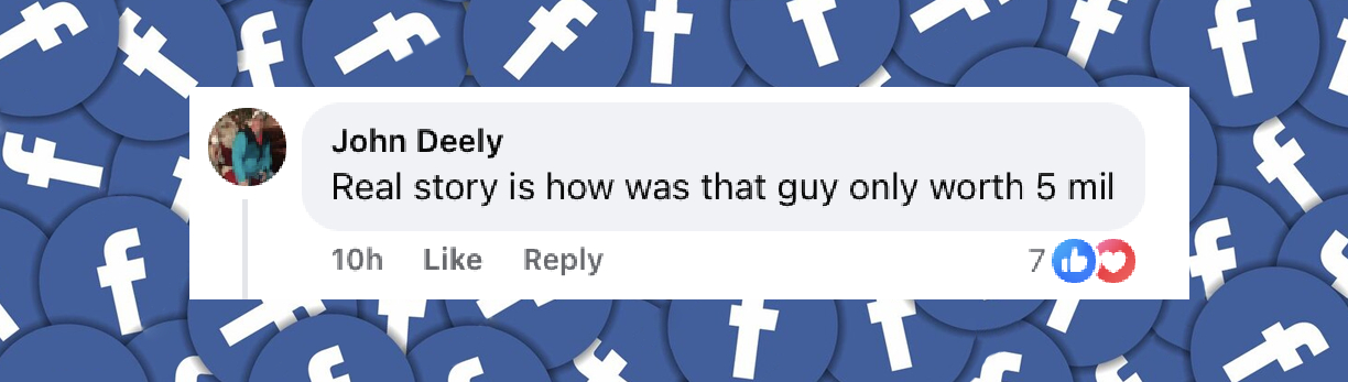 A netizen's comment on Hulk Hogan's multi-million-dollar estate, posted on September 10, 2025 | Source: Facebook/NYPost