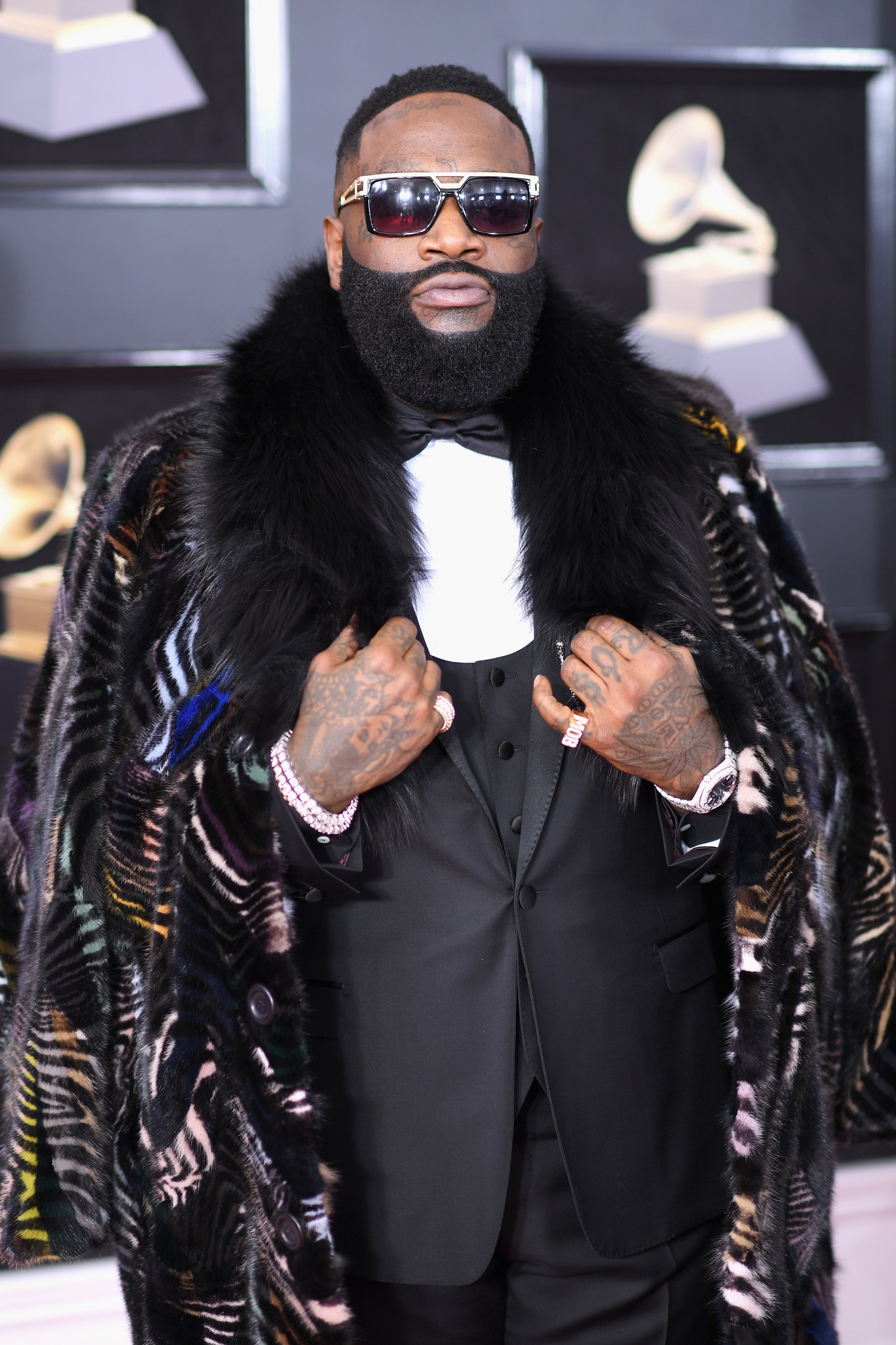 Rick Ross at the 60th Annual GRAMMY Awards at Madison Square Garden on January 28, 2018 | Source: Getty Images