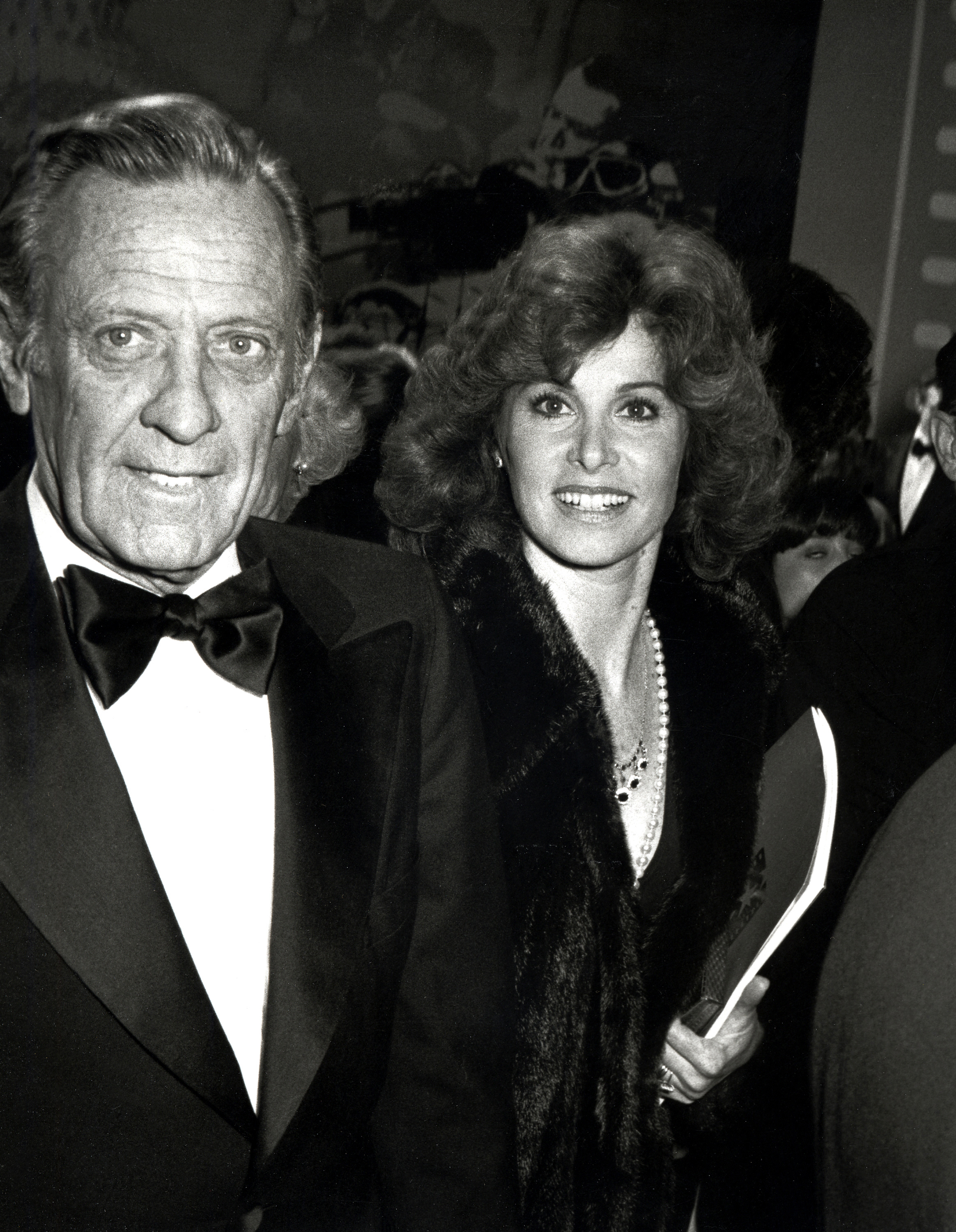 William Holden and the actress attend AFI Salute to James Stewart on February 28, 1980 | Source: Getty Images