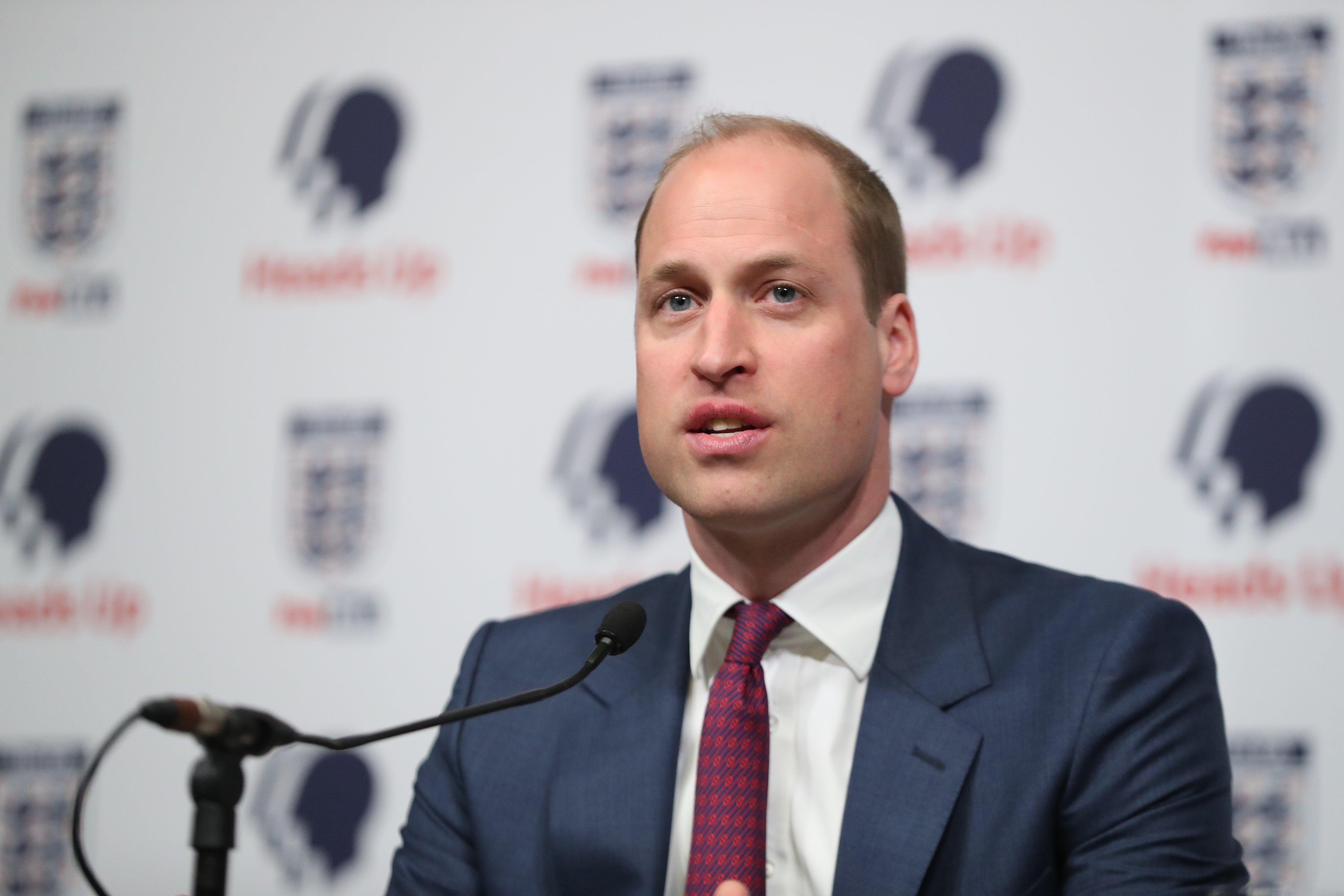 Prince William at the launch of a new mental health campaign at Wembley Stadium | Photo: Getty Images