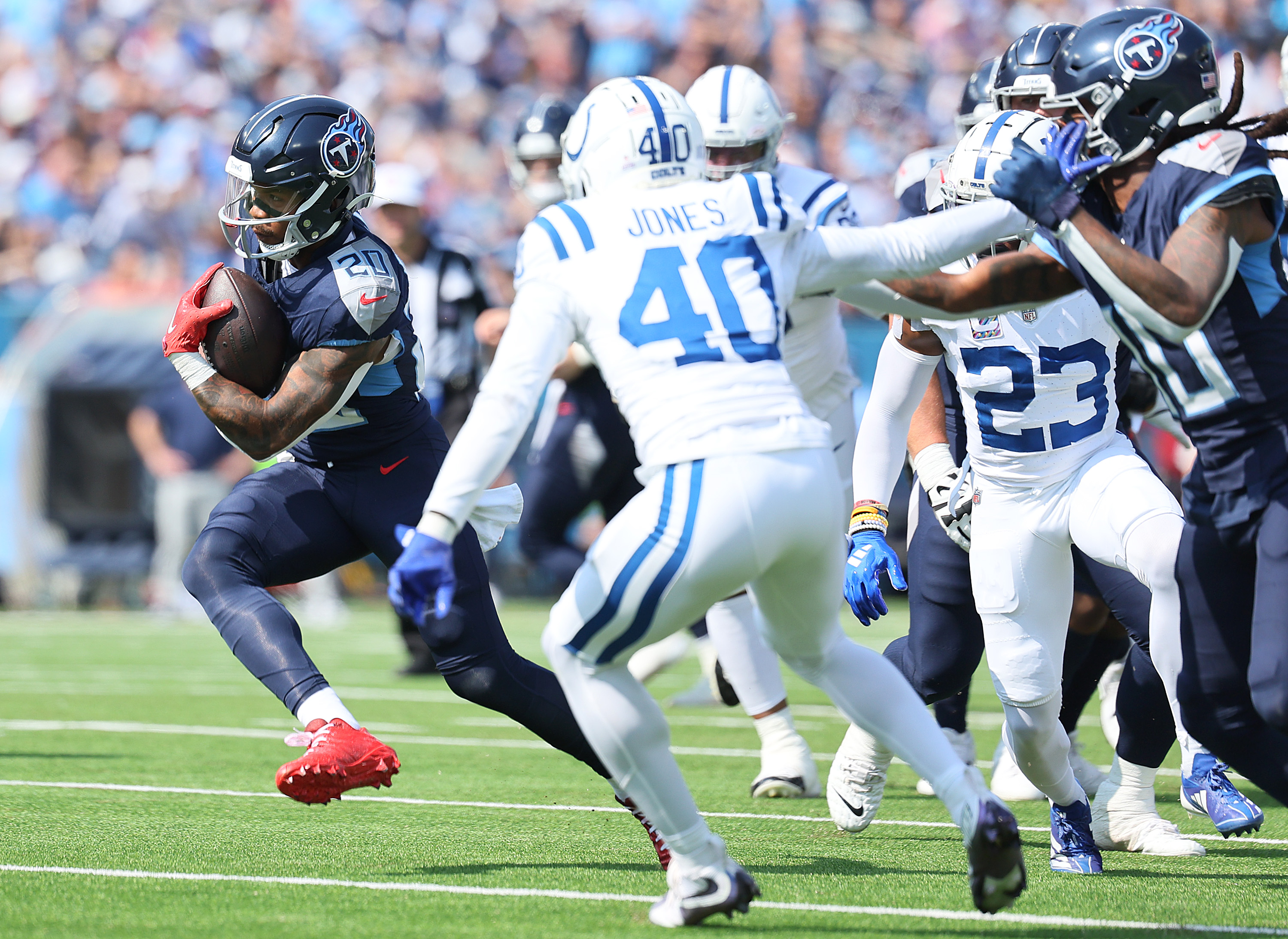 Tennessee Titans vs. Indianapolis Colts. | Source: Getty Images