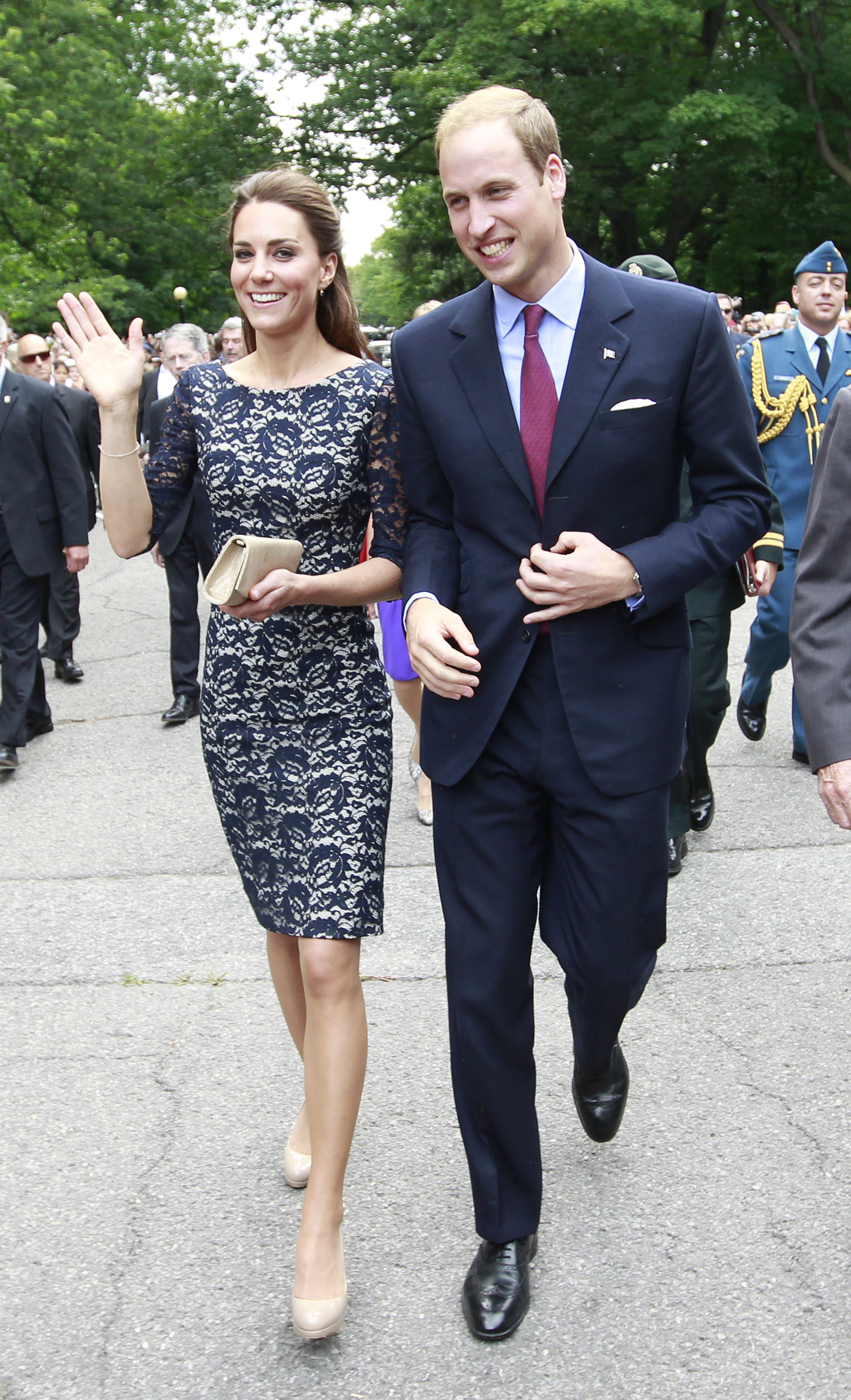 Prince William and his wife Catherine arrive at an official welcoming ceremony at Rideau Hall on June 30, 2011 in Ottowa, Canada | Source: Getty Images
