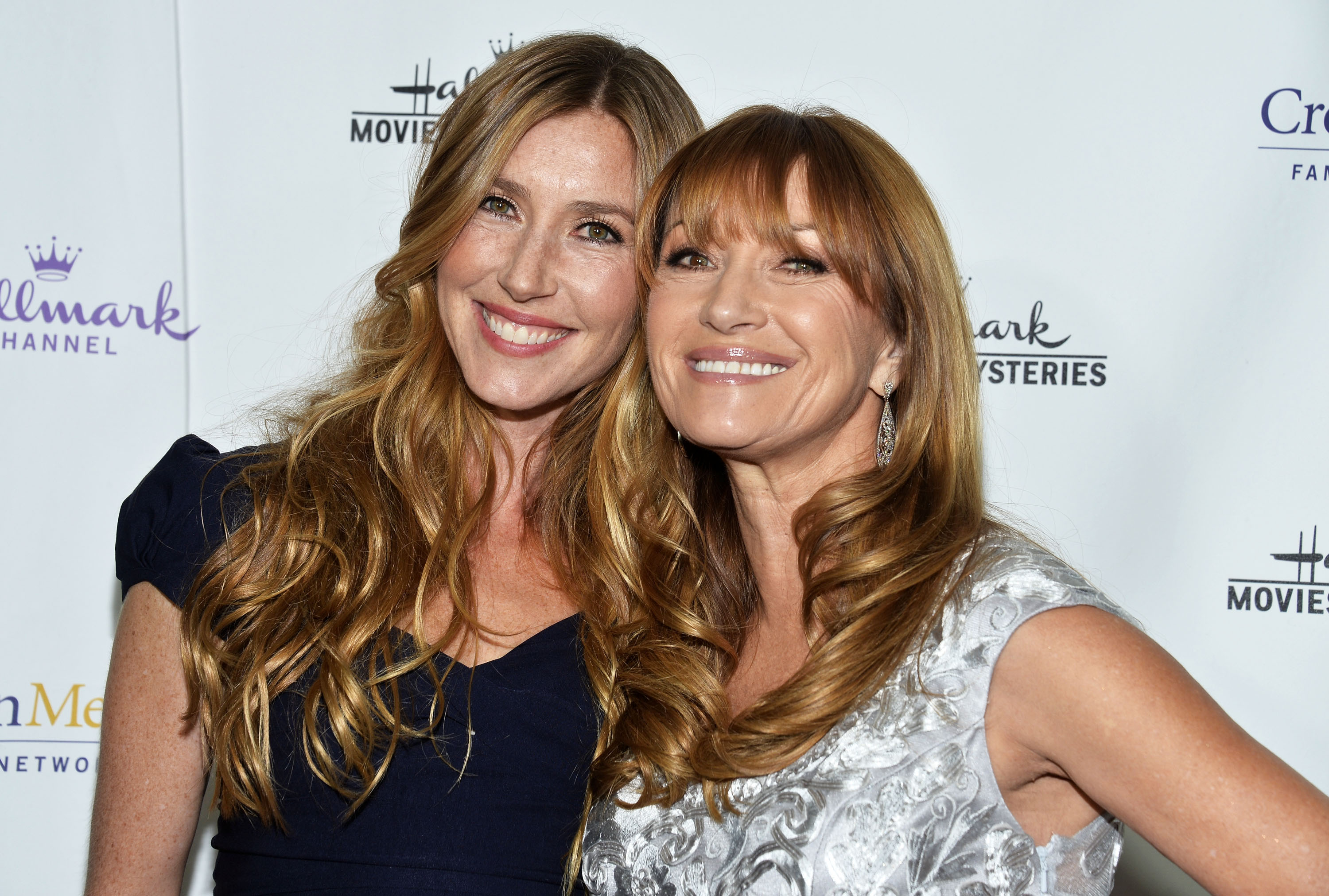 Katherine Flynn and Jane Seymour at the Hallmark Channel's Holiday Christmas world premiere screening of "Northpole" in Los Angeles, California on November 4, 2014. | Source: Getty Images