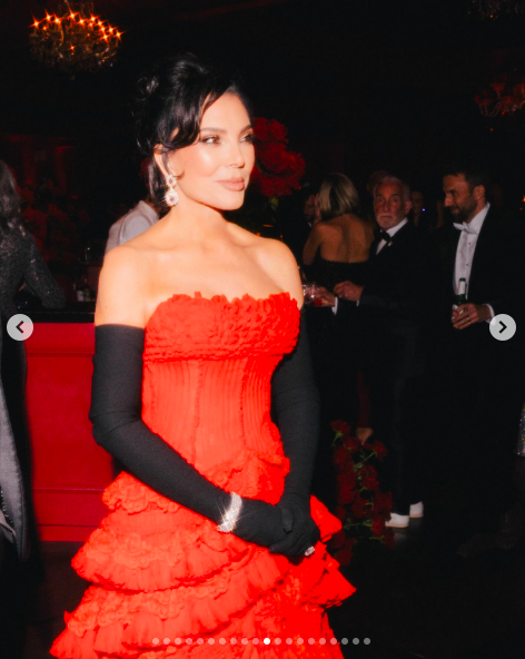 Kris Jenner smiling and enjoying herself at her birthday party. | Source: Instagram/krisjenner