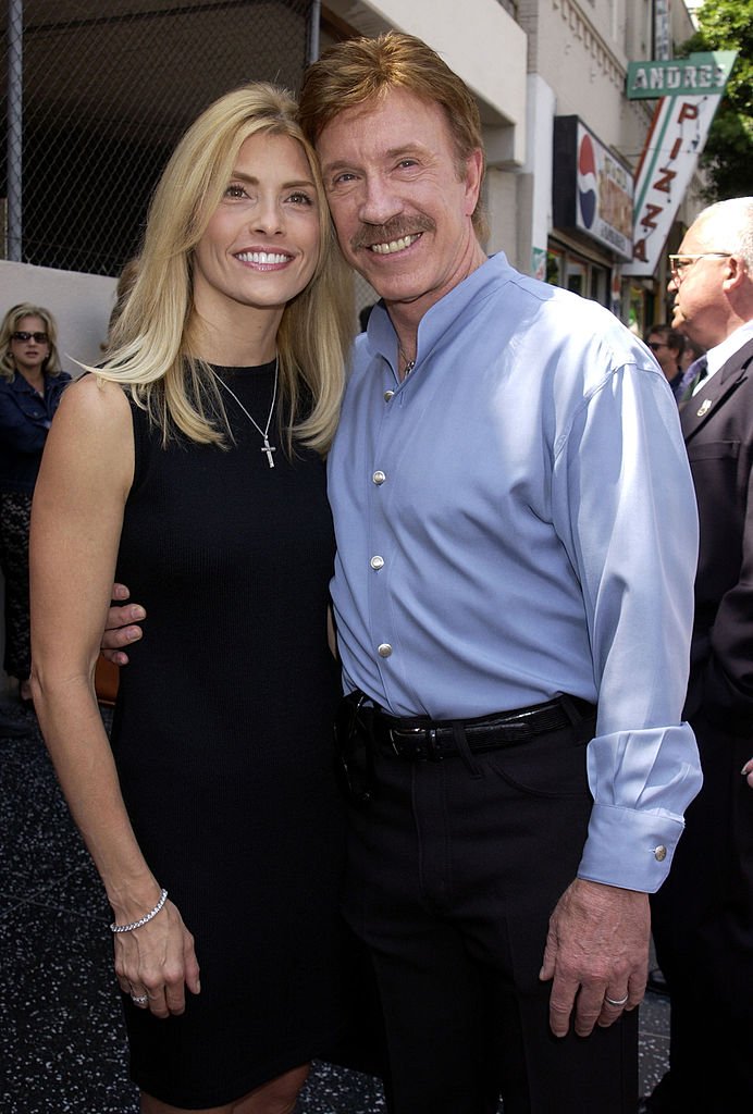 Chuck Norris and Gena O'Kelley during Michael Bolton Honored with a Star on the Hollywood Walk of Fame for His Achievements in Music in Hollywood | Source: Getty Images