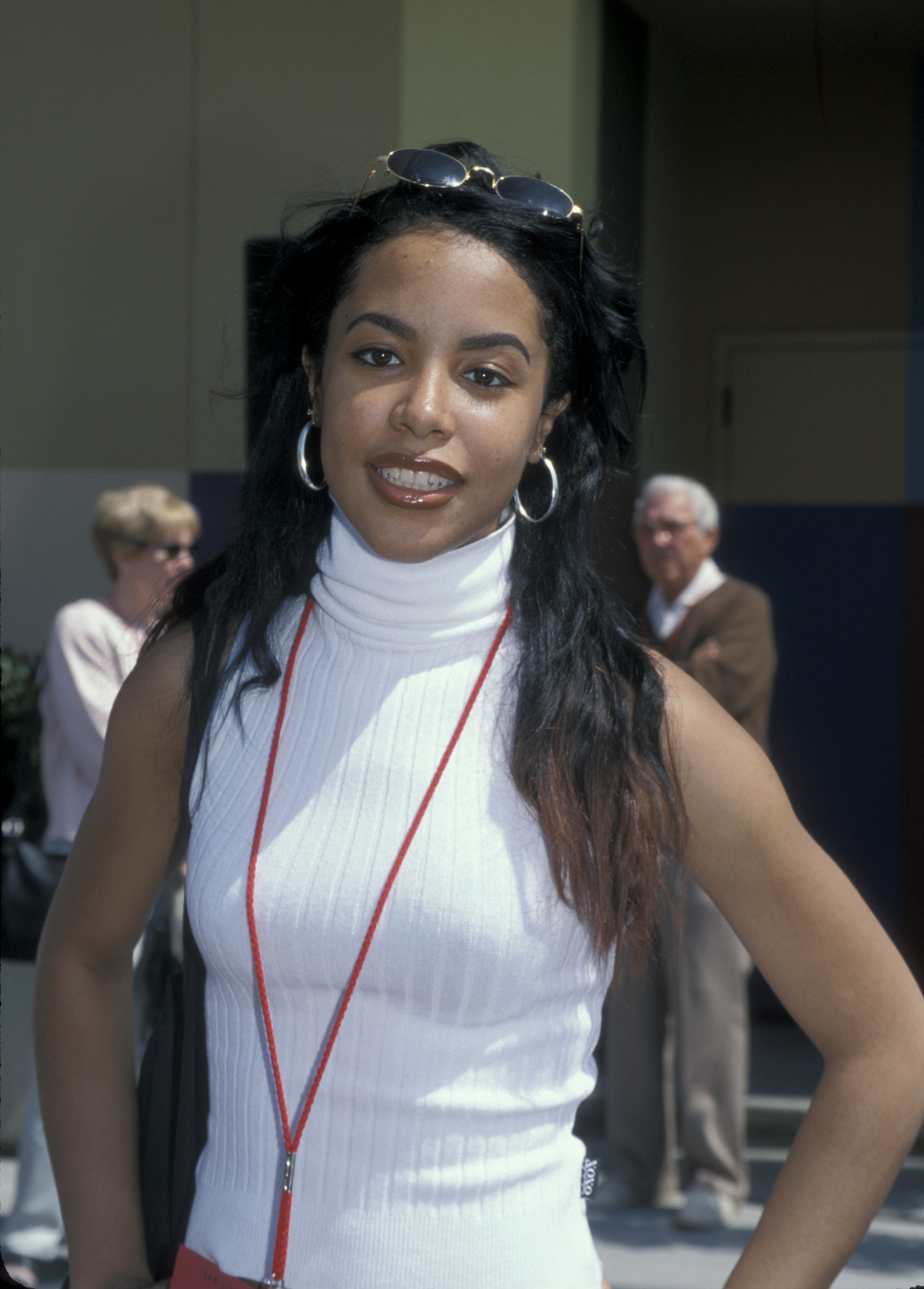 Aaliyah at the Zany Brainy Education Works Celebration in Los Angeles on March 25, 2000 | Source: Getty Images