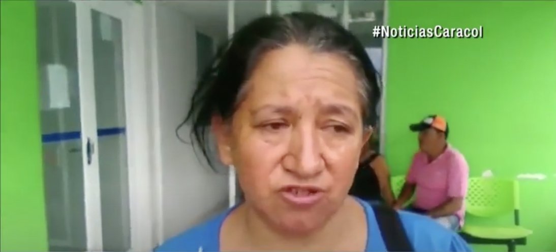 Picture of Edinora Jimenez, who found the abandoned baby | Source: Youtube/Noticias Caracol 