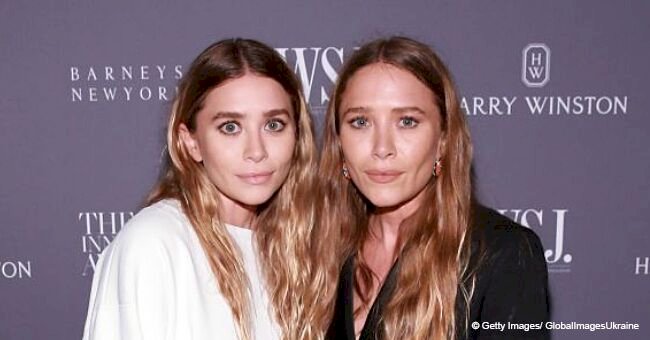 Olsen twins make a rare public appearance and they look gorgeous in black-and-white ensembles
