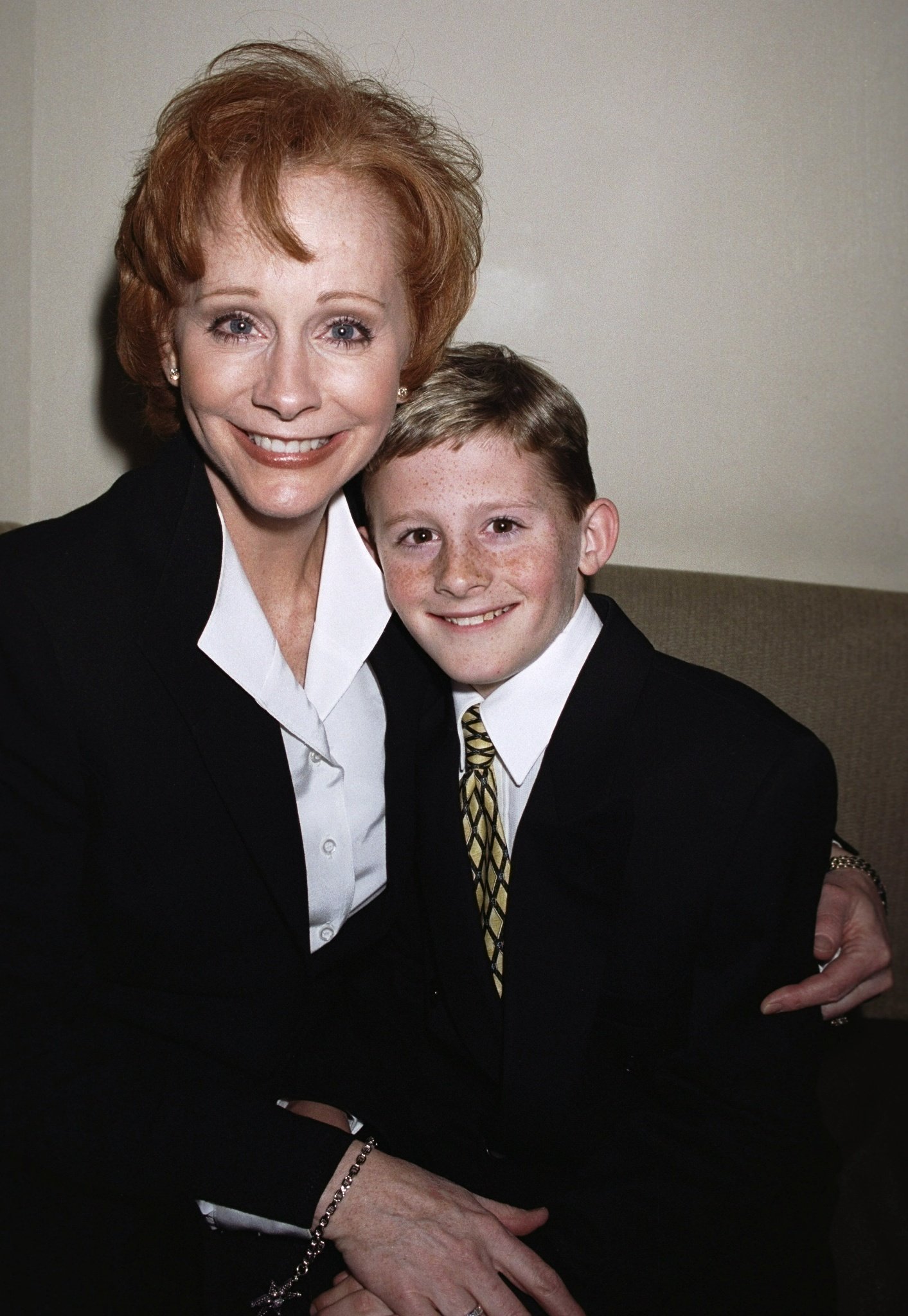 Reba McEntire and her son Shelby in New York circa 2000 | Source: Getty Images