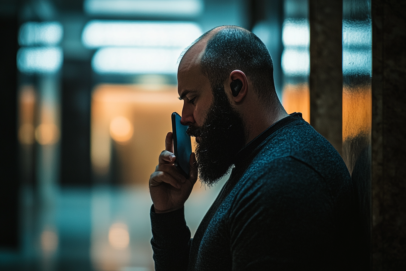 A man on the phone | Source: Midjourney