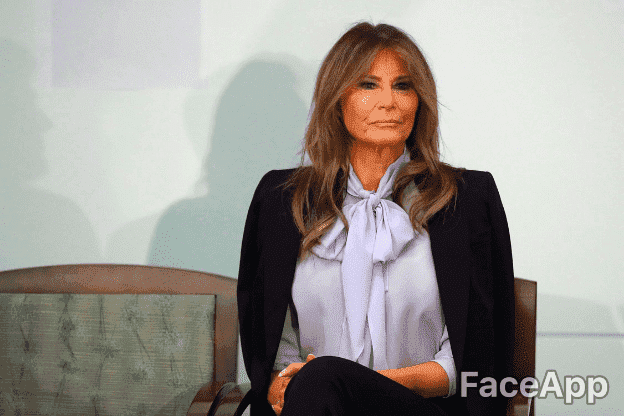 Melania Trump | Source: GettyImages / FaceApp