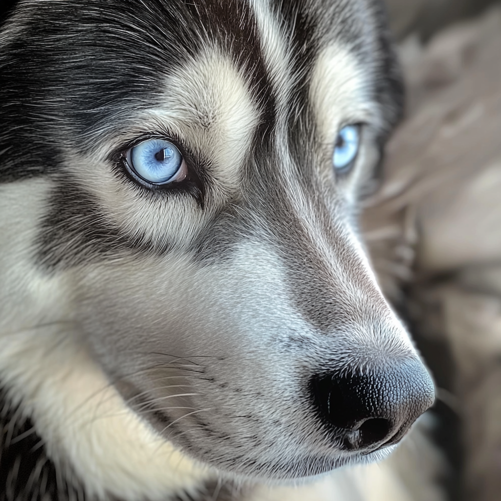 A close up of a husky | Source: Midjourney