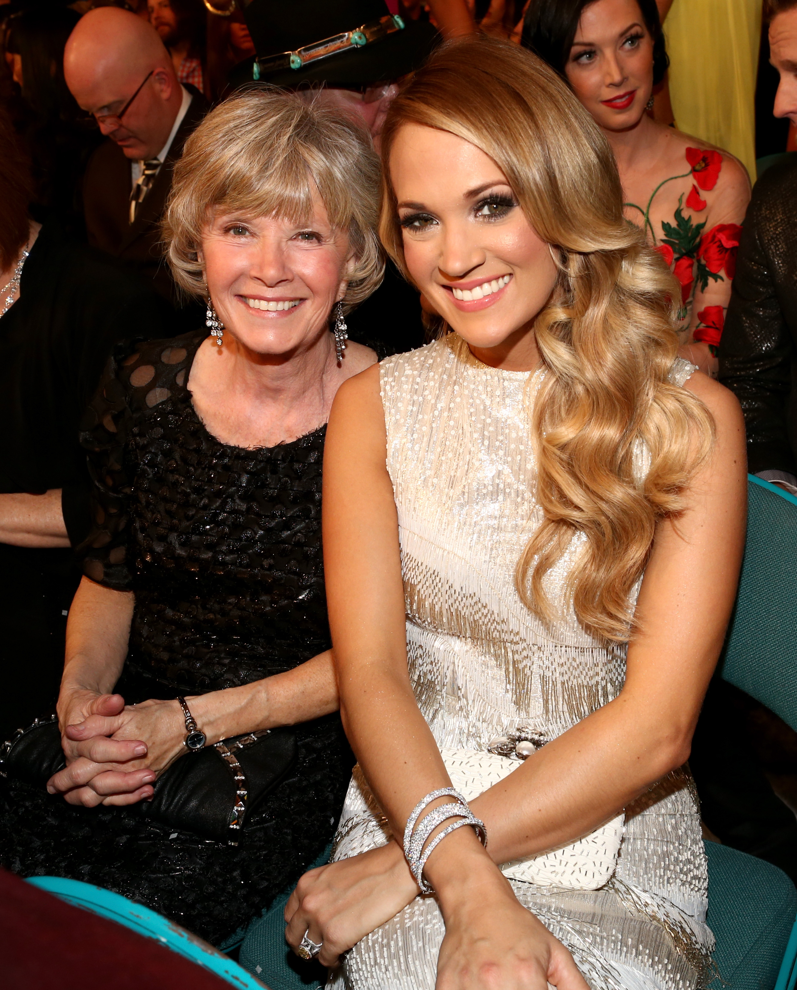 Carole Underwood and Carrie Underwood at the 49th Annual Academy of Country Music Awards on April 6, 2014, in Las Vegas, Nevada. | Source: Getty Images