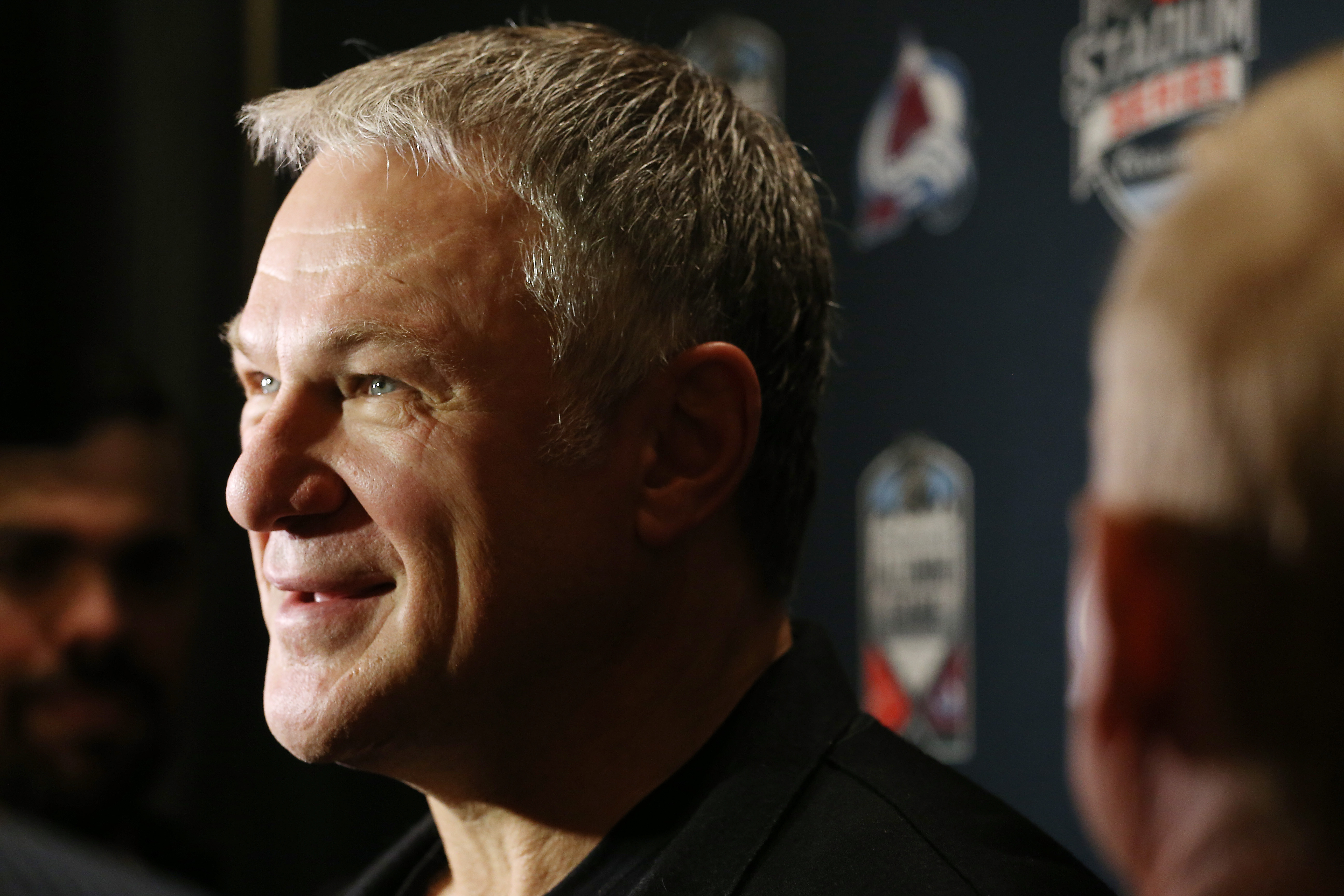 Claude Lemieux meets with the media prior to the Coors Light Stadium Series Alumni Game on February 26, 2016 | Source: Getty Images