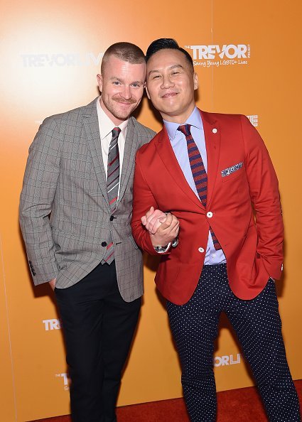 Richert Schnorr and B.D. Wong at Marriott Marquis Times Square on June 19, 2017 | Photo: Getty Images