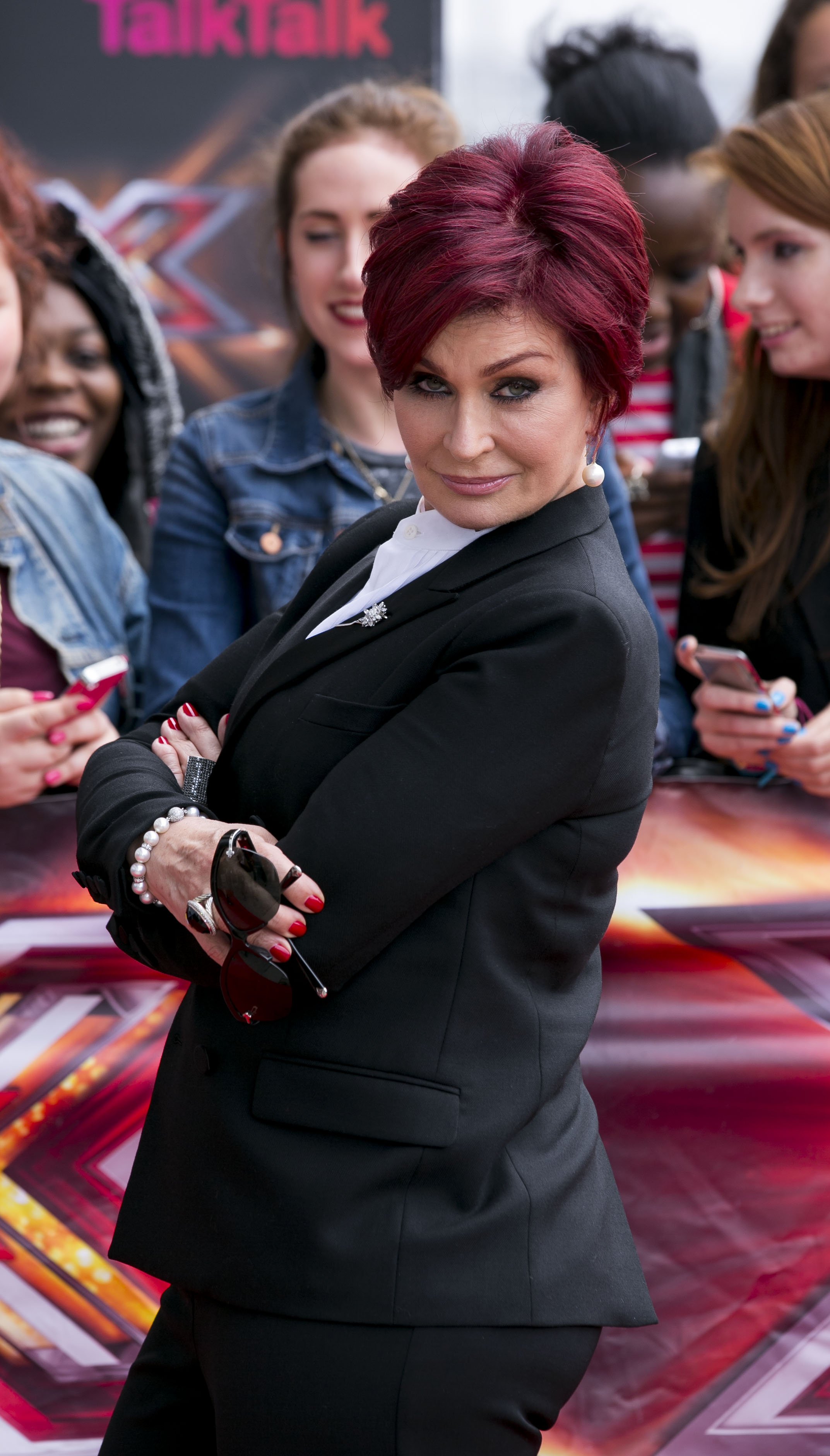Sharon Osbourne arrives for the "X Factor" London audition in England on June 19, 2013 | Photo: Getty Images