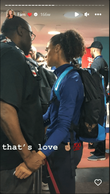 Willie McLaughlin and Sydney McLaughlin are pictured holding hands | Source: Instagram/sydneymclaughlin16
