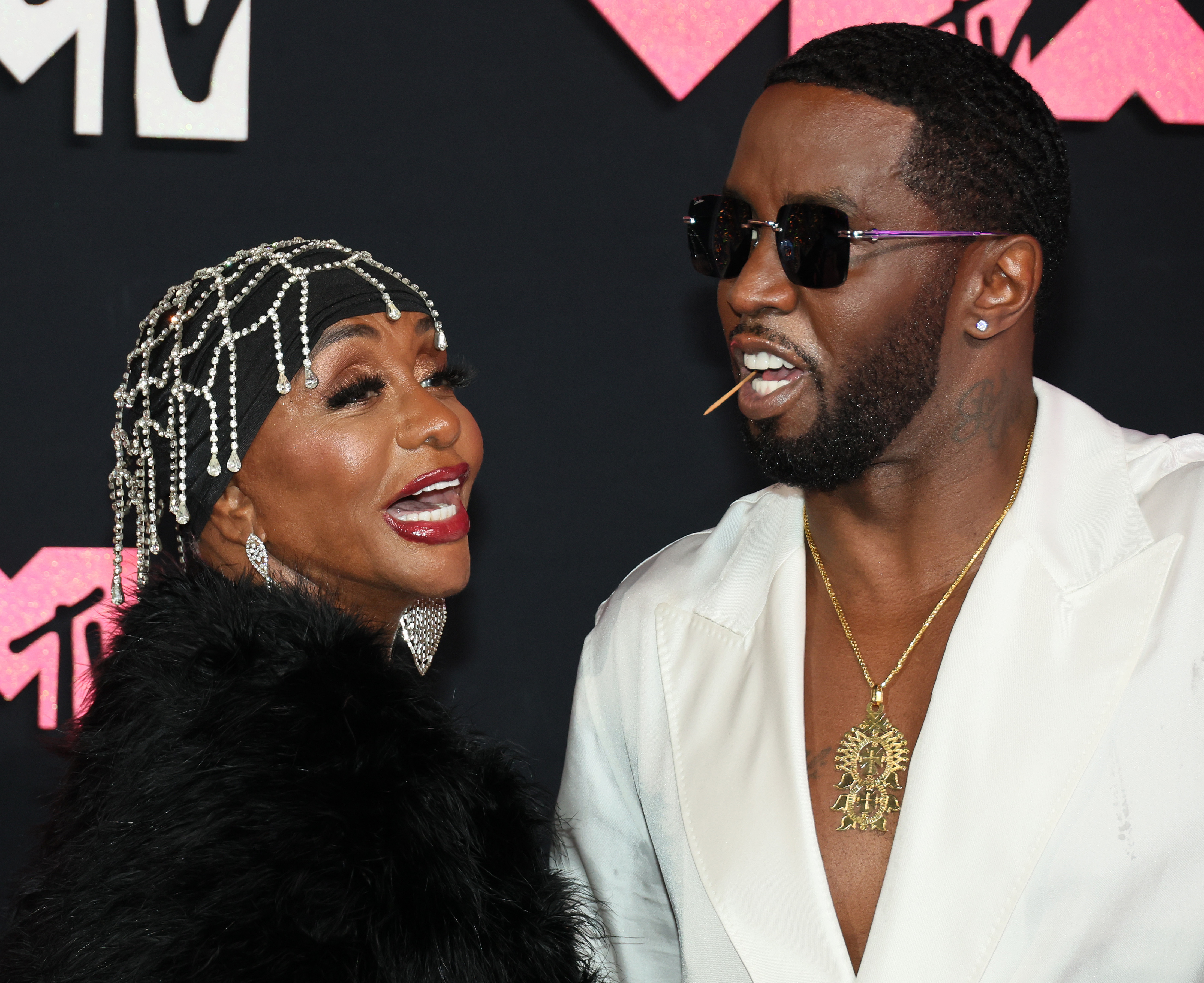 Janice Combs and Sean "Diddy" Combs attend the 2023 MTV Video Music Awards in Newark, New Jersey | Source: Getty Images