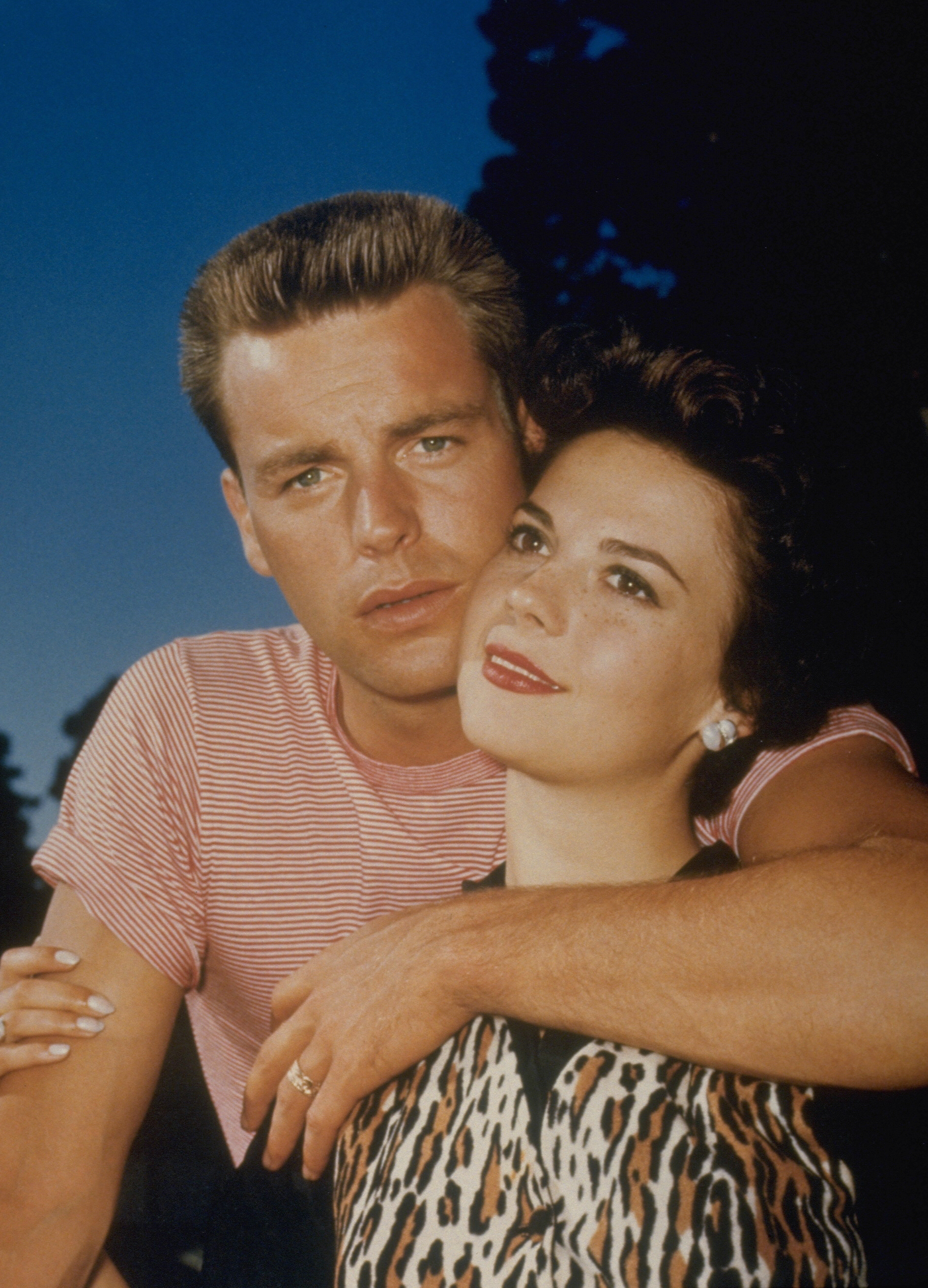 American actor Robert Wagner and his wife, actress Natalie Wood, in 1957 | Source: Getty Images