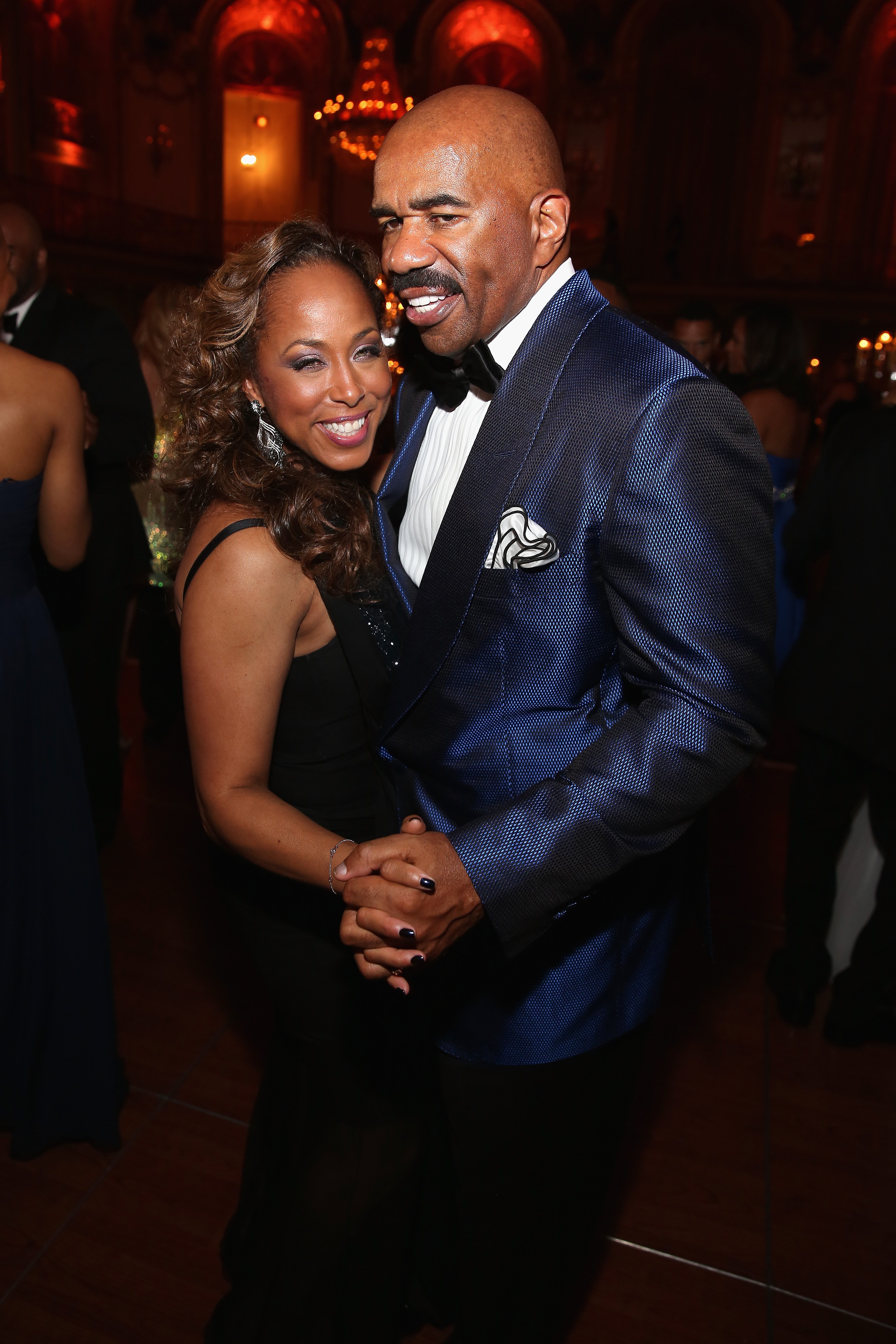 Marjorie and Steve Harvey attend the 2014 Steve & Marjorie Harvey Foundation Gala presented by Coca-Cola at the Hilton Chicago on May 3, 2014 in Chicago, Illinois | Source: Getty Images 
