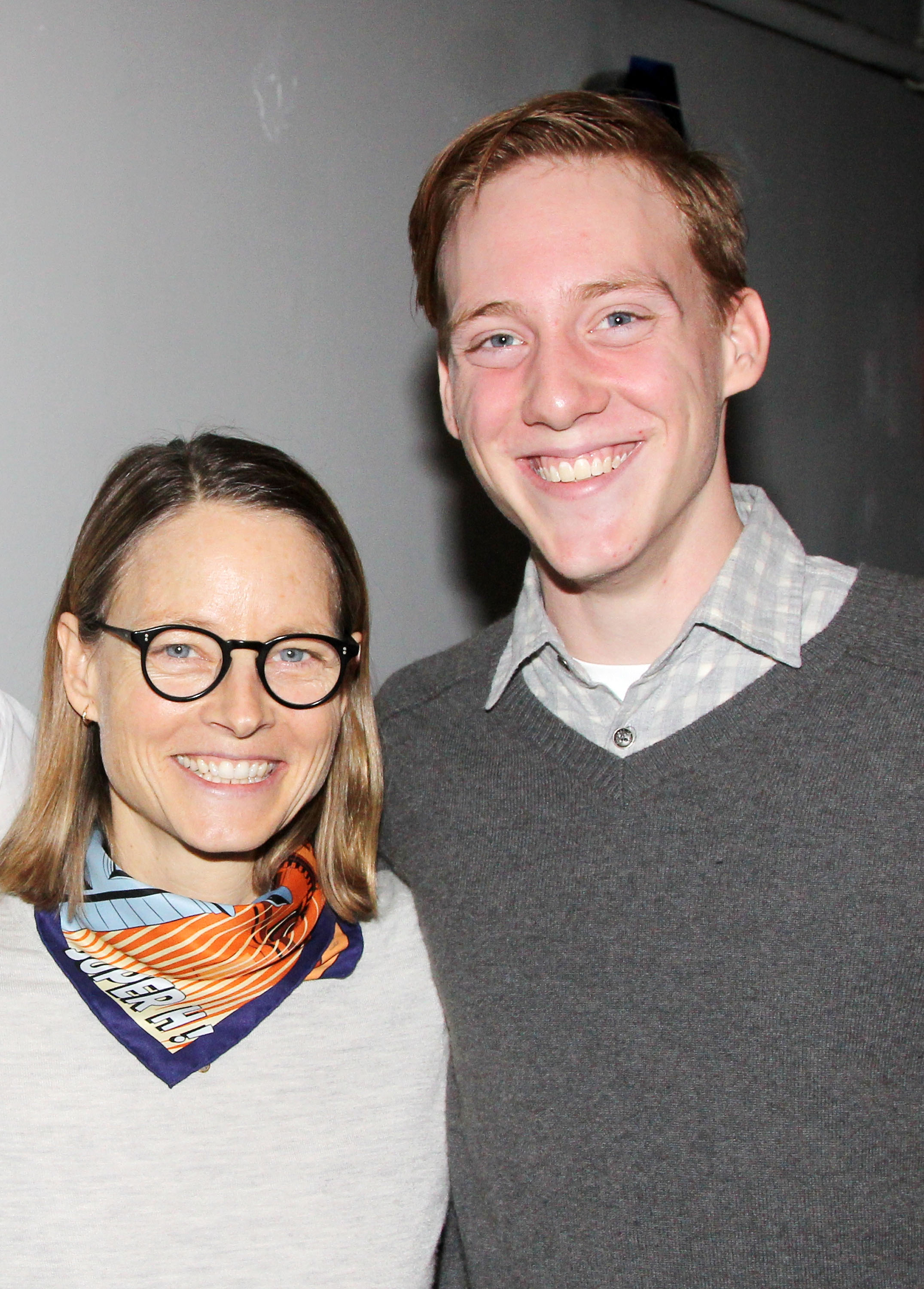 Jodie Foster and Charlie Foster on February 15, 2015 in New York City | Source: Getty Images