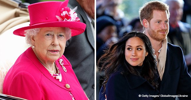 The Queen accidentally revealed never-before-seen picture of Prince Harry and Meghan Markle