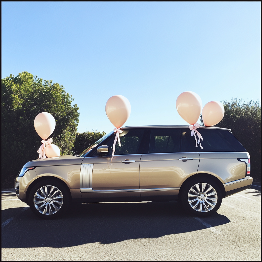 A car parked in a driveway | Source: Midjourney