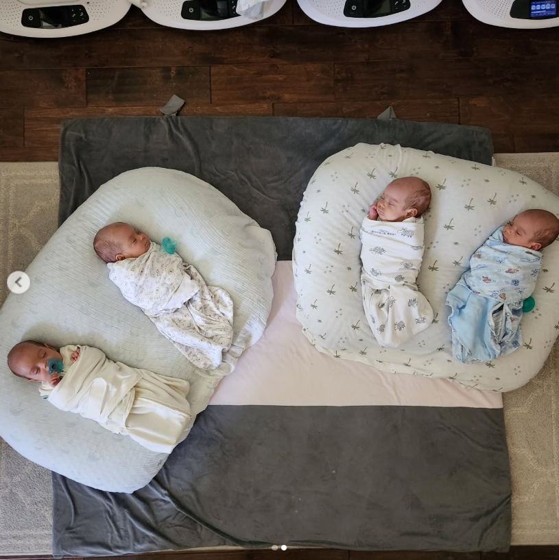 The Sandhu quadruplets posing in a post dated July 31, 2024 | Source: Instagram/thesandhucrew