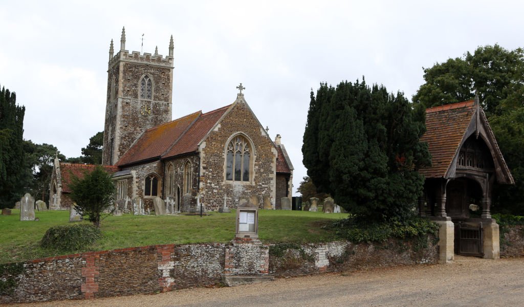 General view of St Peter and St Paul church in West Newton village, Norfolk, a neighbouring village to Anmer, and Anmer Hall, on the Royal Sandringham Estate in Norfolk. | Source: Getty Images