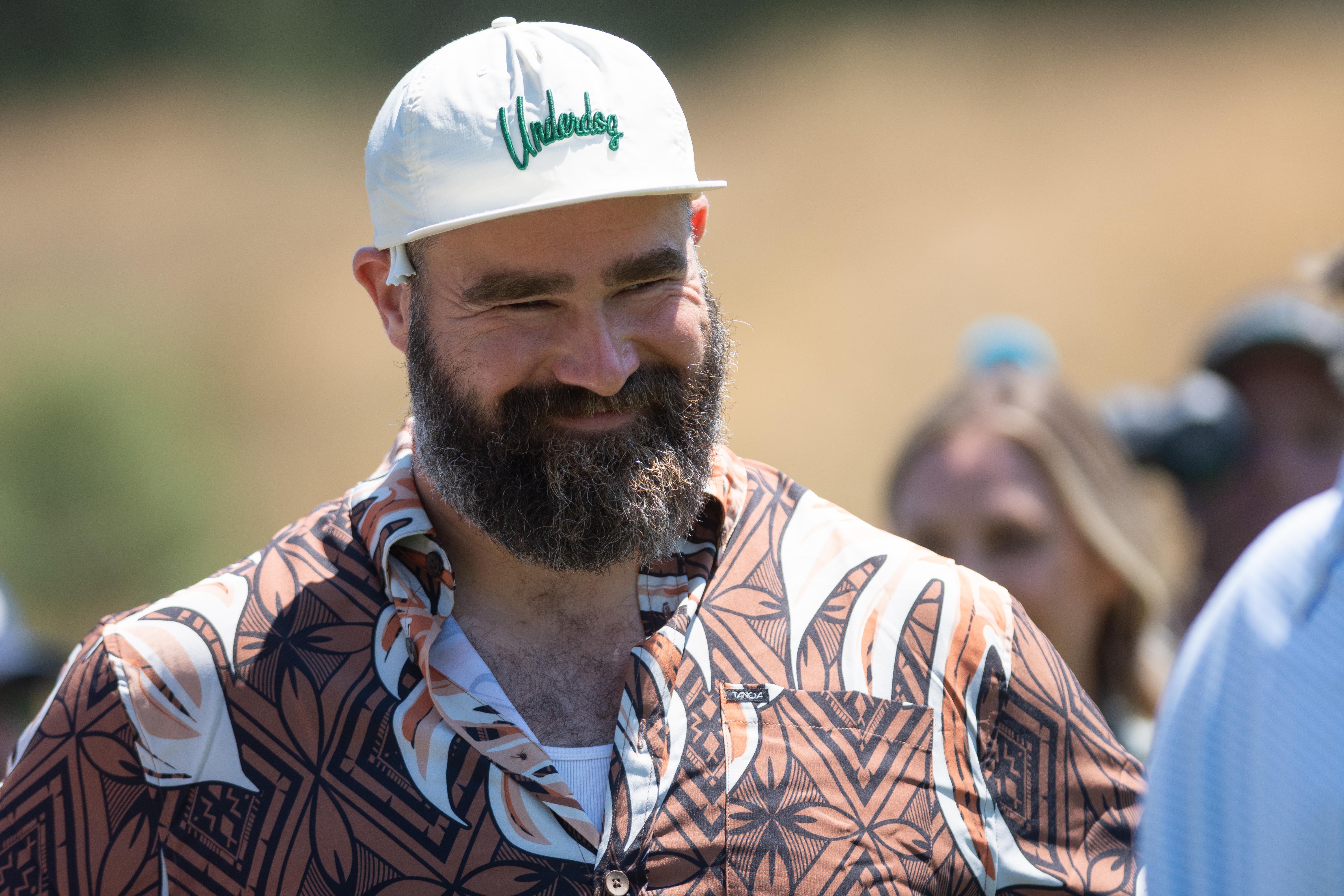 Jason Kelce at the ACC Celebrity Golf Championship at Edgewood Tahoe Golf Course on July 11, 2024, in Stateline, Nevada | Source: Getty Images