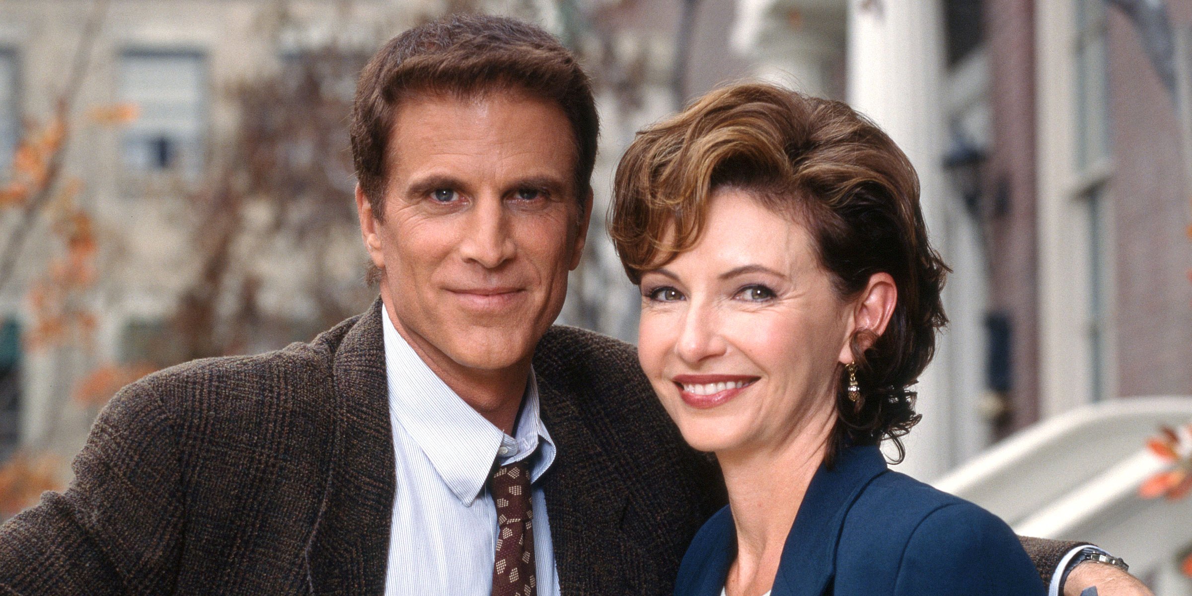 Ted Danson and Mary Steenburgen in "INK" on January 1, 1996.Ted Danson (as Mike Logan, newspaper columnist) and Mary Steenburgen (as Kate Montgomery, newspaper managing editor) in the CBS television series INK. January 1, 1996. | Source: Getty Images