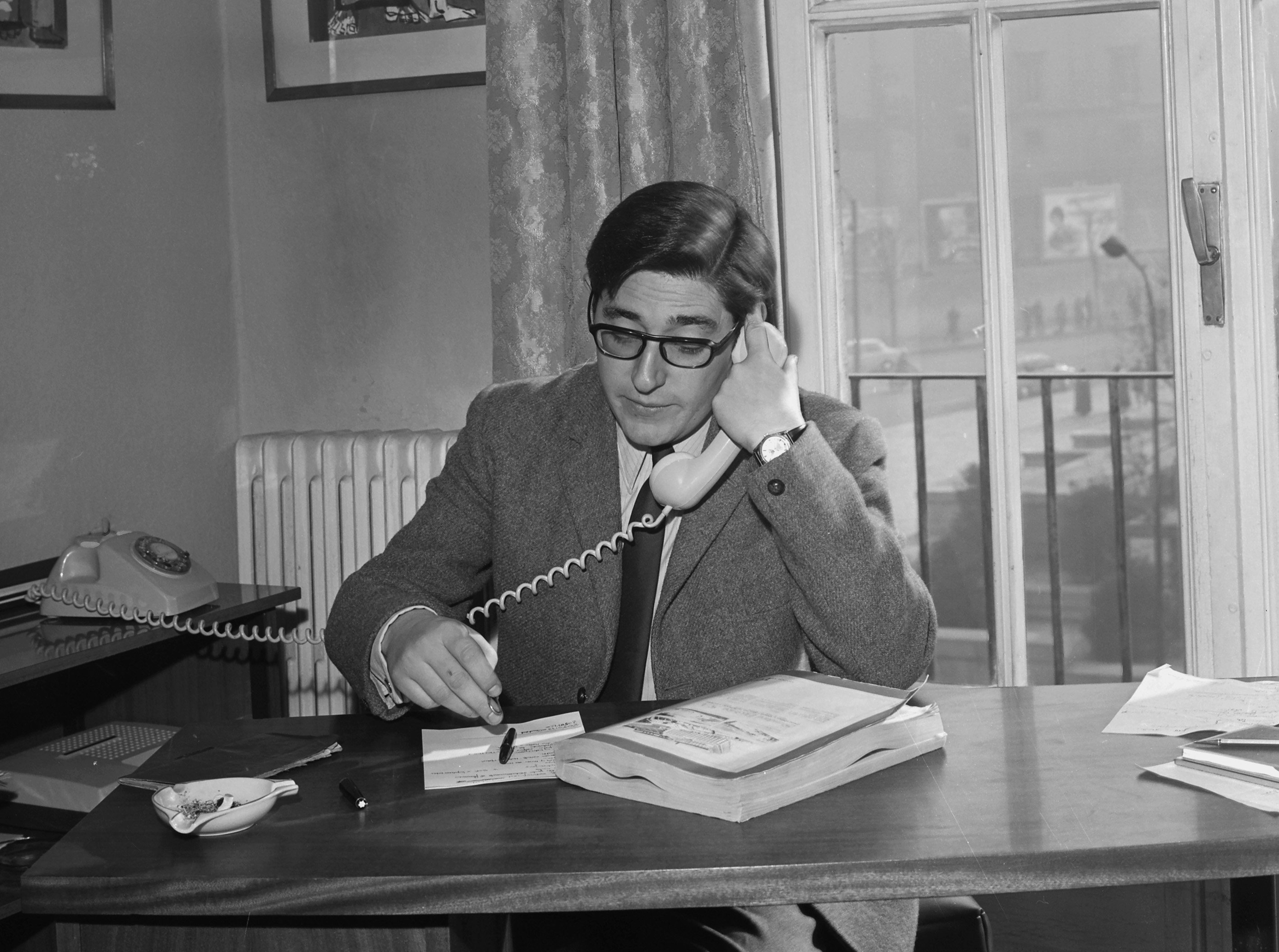El presentador de televisión español Alfredo Amestoy, 1967, Madrid, España. | Foto: Getty Images