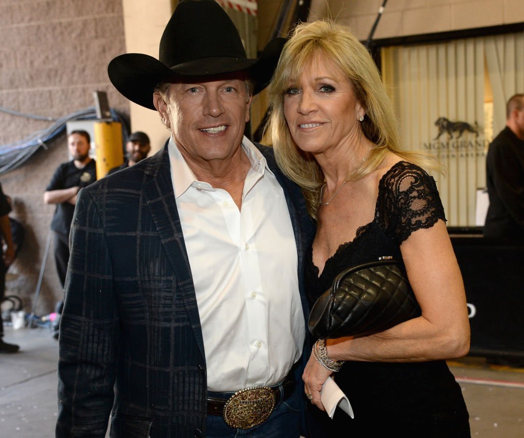 George Strait and Norma Voss attend the 49th Annual Academy of Country Music Awards at the MGM Grand Garden Arena. | Getty Images