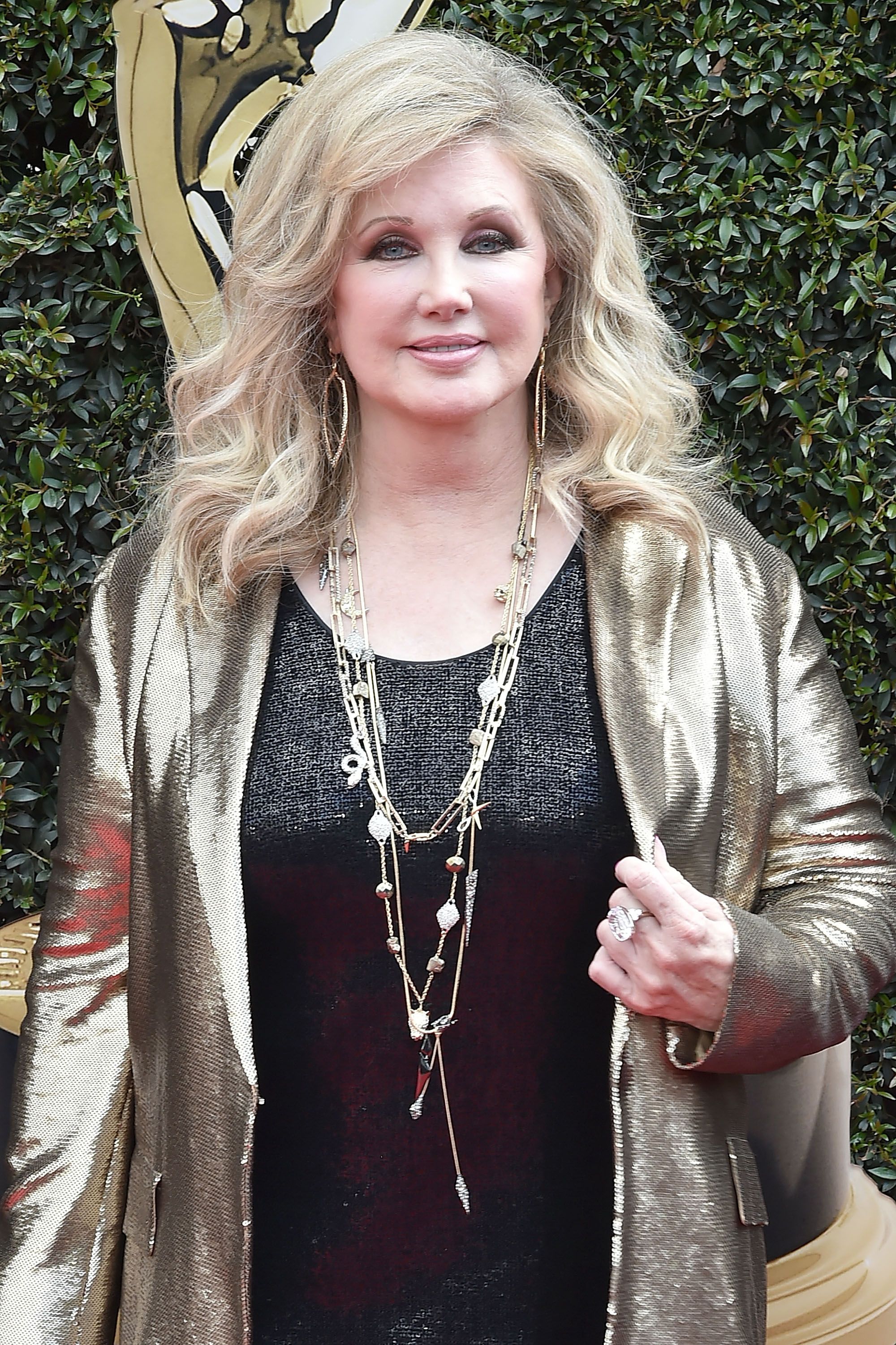 Morgan Fairchild attends the 2018 Daytime Emmy Awards Arrivals at Pasadena Civic Auditorium on April 29, 2018 in Pasadena, California. | Source: Getty Images