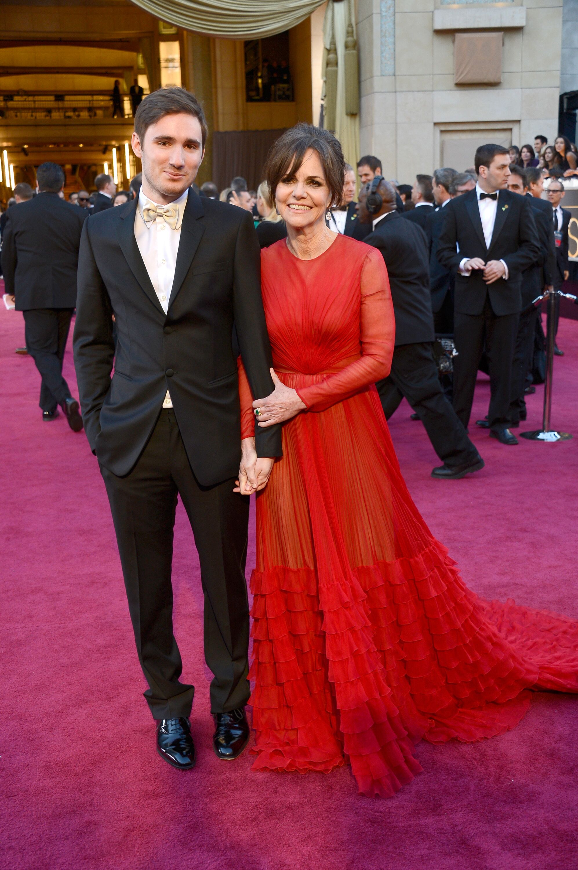 Sally Field and son Sam Greisman arrives at the Oscars at Hollywood & Highland Center. | Source: Getty Images