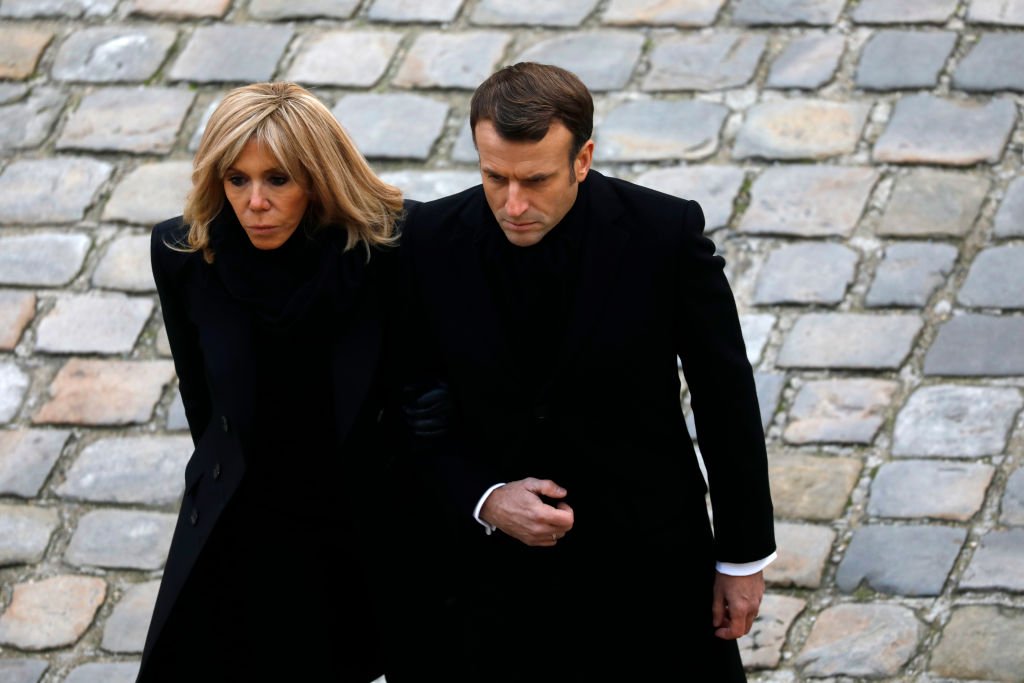 Le président français Emmanuel Macron et son épouse Brigitte Macron. | Sources : Getty Images