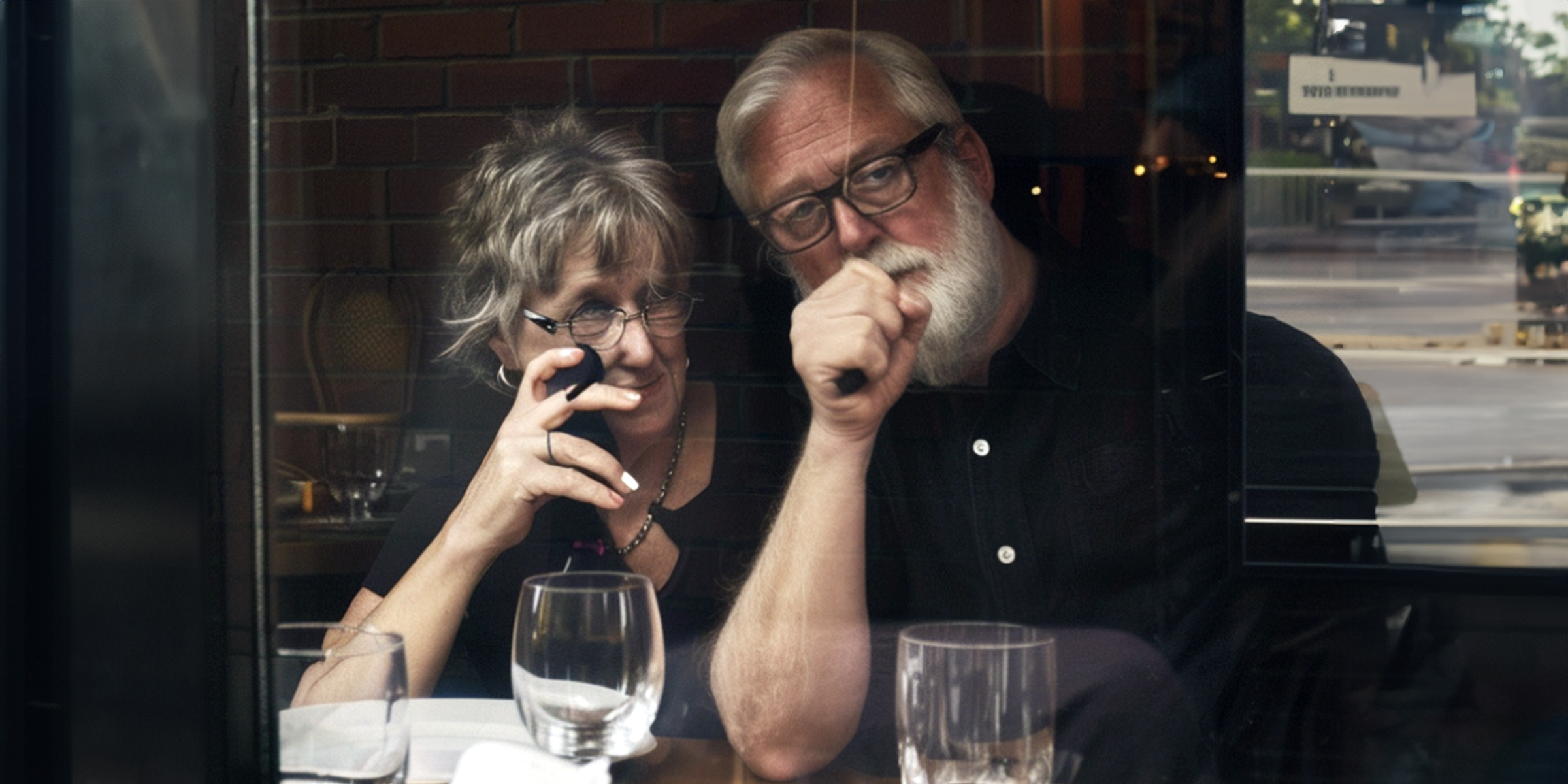 An elderly couple dining together | Source: Amomama