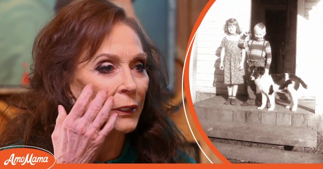Loretta Lynn in an interview with Today [left], Photo of Betty Sue and Jack Benny as kids [right] | Sources: Youtube.com/TODAY, Instagram.com/lorettalynnofficial