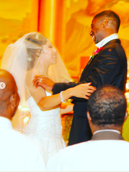 Sheinelle Jones and Uche Ojeh looking lovingly at each other. | Source: Instagram/sheinelle_o
