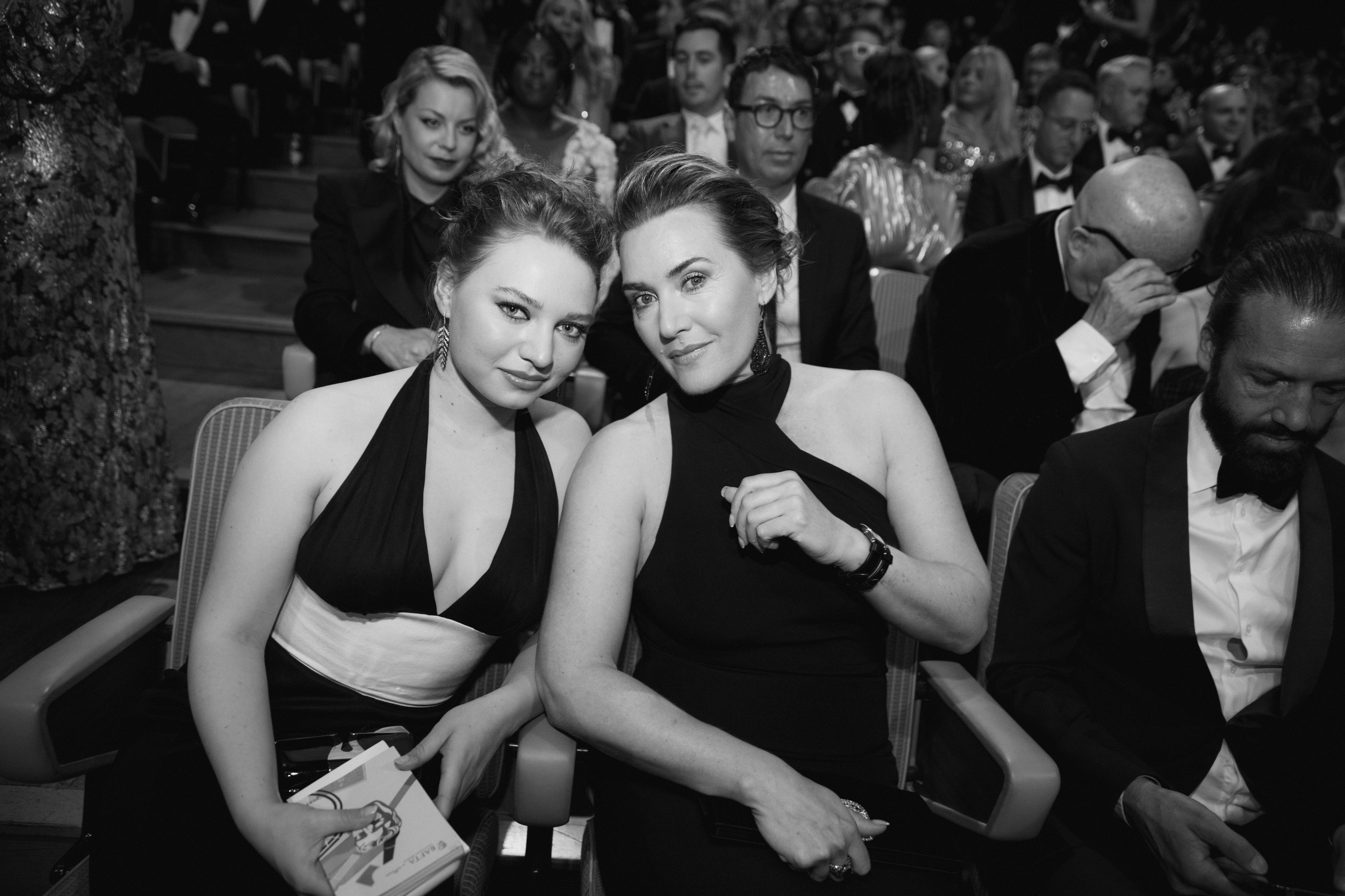 Mia Threapleton and Kate Winslet attend the 2023 BAFTA Television Awards with P&O Cruises at The Royal Festival Hall on May 14, 2023, in London, England. | Source: Getty Images