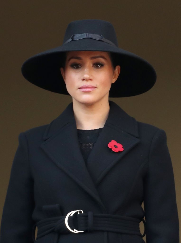 Meghan, Duchess of Sussex attends the annual Remembrance Sunday memorial at The Cenotaph | Photo: Getty Images