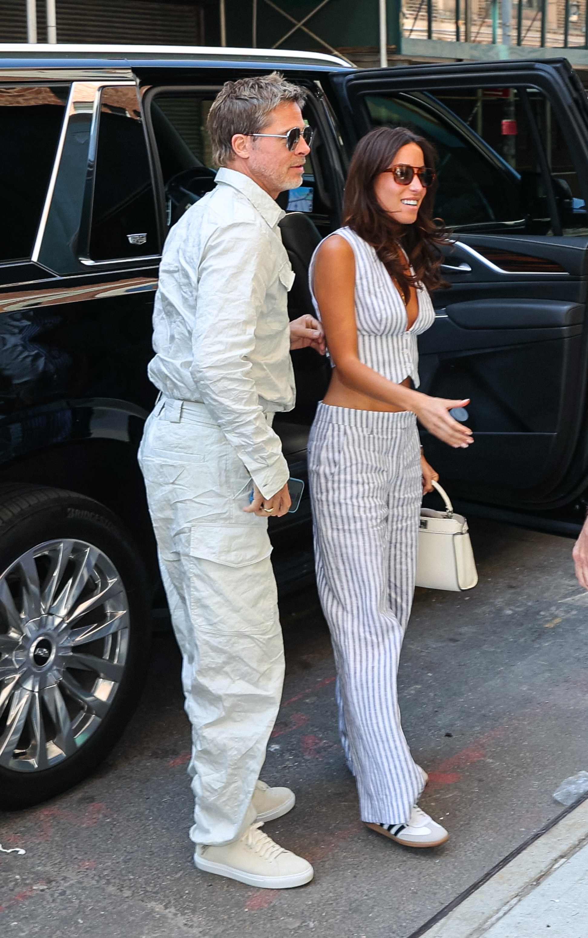 Brad Pitt and Ines de Ramon spotted out in Manhattan, New York on September 9, 2024 | Source: Getty Images