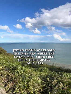Wild greenery blankets the cliffside above calm blue waters, offering a panoramic view of Killiney's dramatic coastline. From this elevated vantage point, the blend of sea, sky, and open land captures the tranquillity that has defined the singer's carefully guarded life in south Dublin. | Source: YouTube/@beforethecoffin